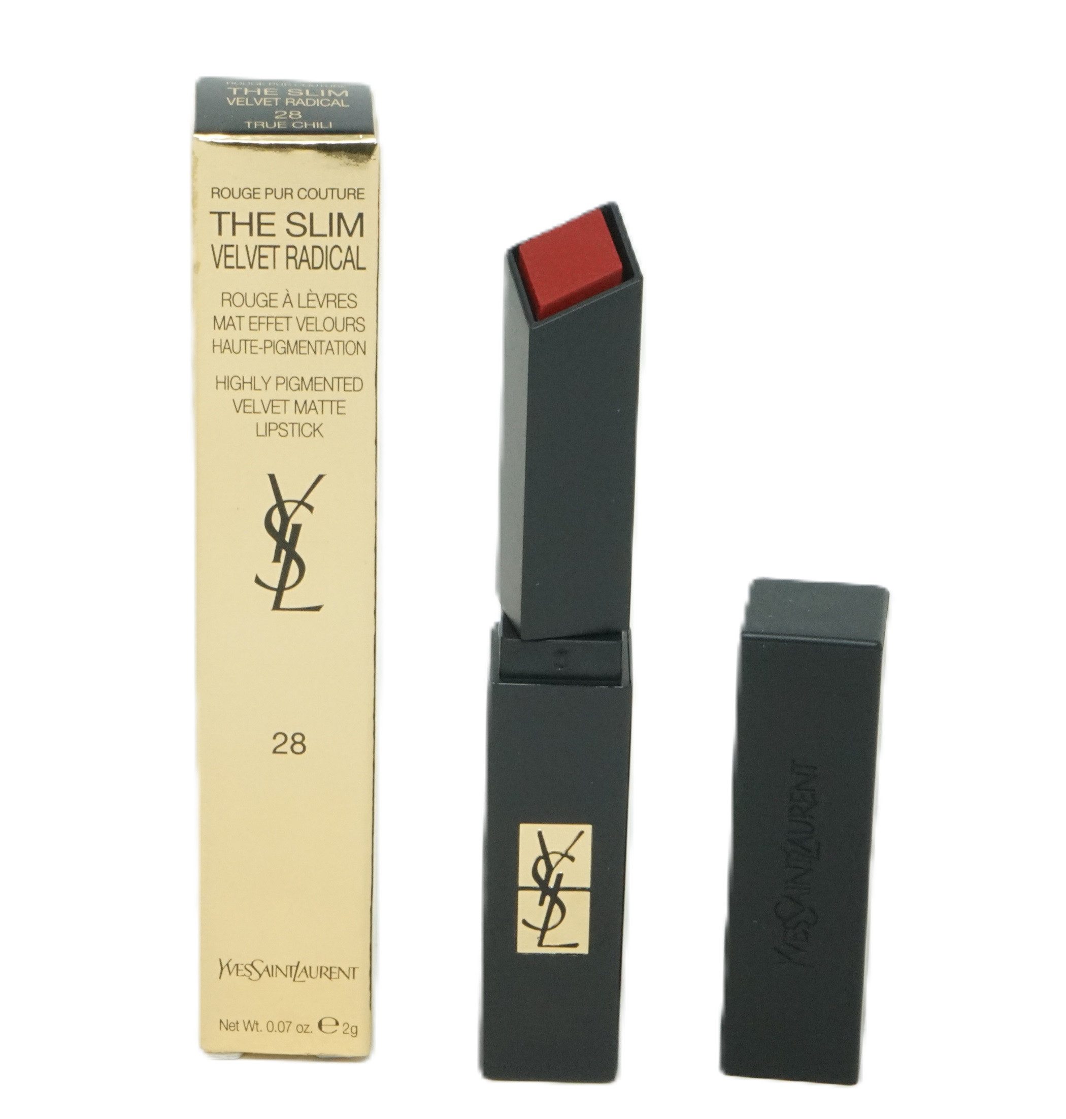 YVES SAINT LAURENT Lippenstift Yves Saint Laurent Rouge Lippenstift 2g True Chili 28