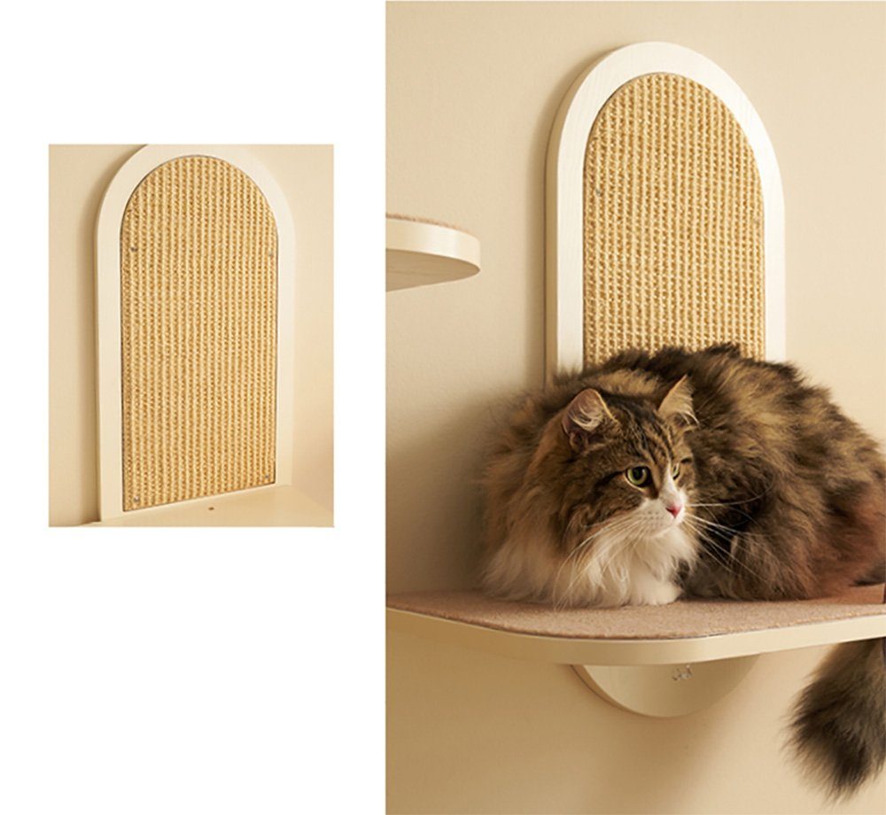 CatS Design Katzen-Wandregal CatS Design Kletterwand große Katzen stabil Links, Wandkratzbaum Wandliege-hochwertig solider Holz-starke Konstruktion