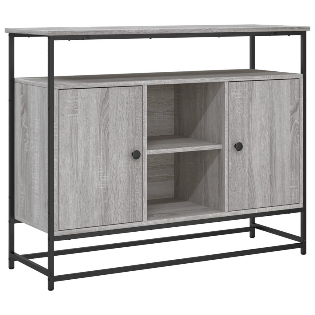 vidaXL Sideboard Sideboard Grau Sonoma 100x35x80 günstig online kaufen