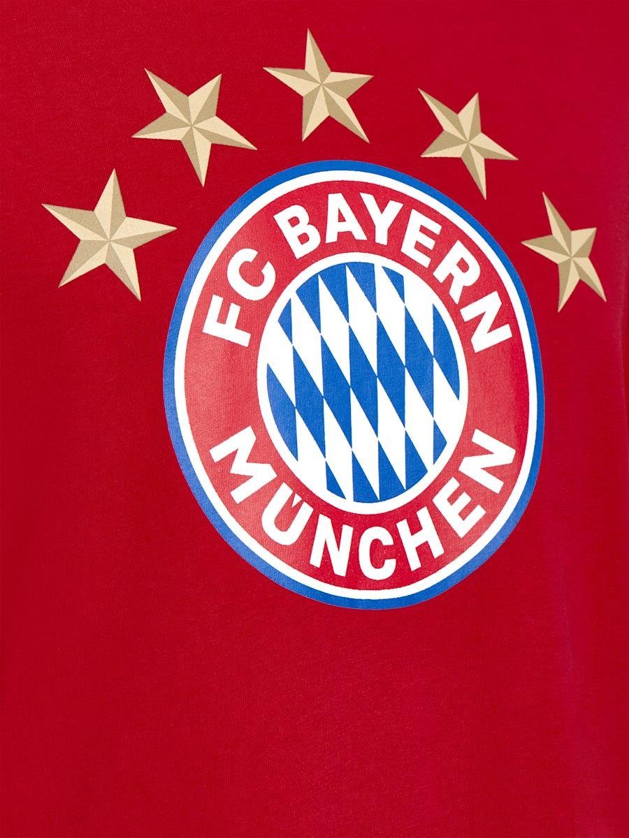 Herren Shirts FC Bayern München T-Shirt 5 Sterne Logo (1-tlg)