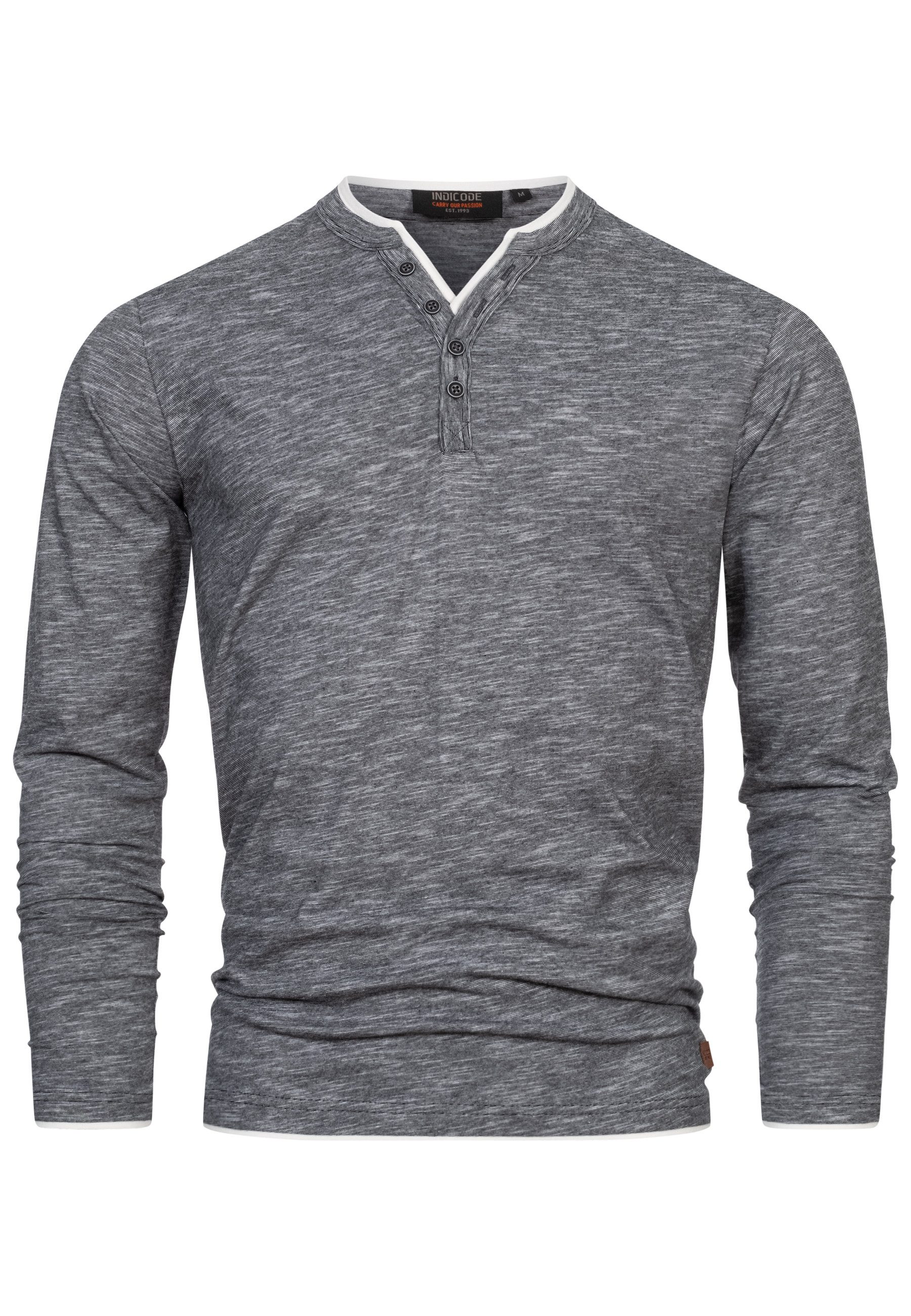 Indicode Langarmshirt Herren INColeson Shirt Langarm Herrenshirt Langarmshi günstig online kaufen