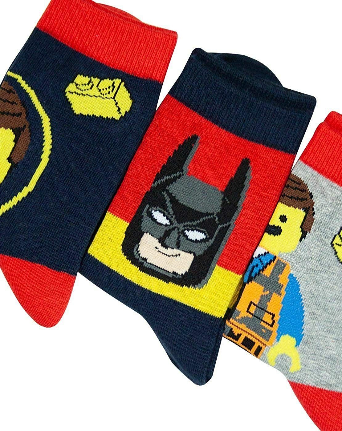 LEGO® Feinsocken LEGO® MOVIE SOCKEN 9 Paar Set Megapack Kindersocken Kniestrümpfe Jungen + Mädchen Strümpfe Gr23 24 25 26 27 28 29 30