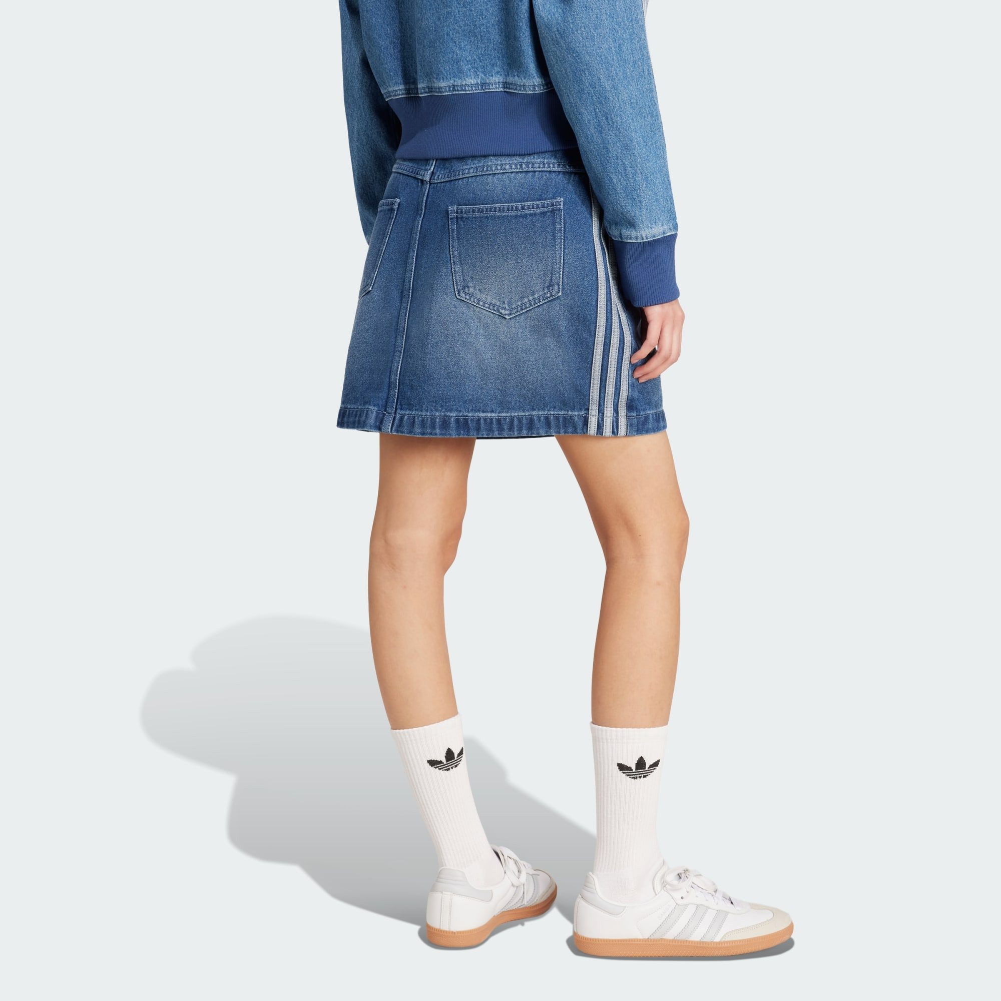 adidas Originals Winterjacke ADICOLOR 3-STREIFEN DENIM günstig online kaufen