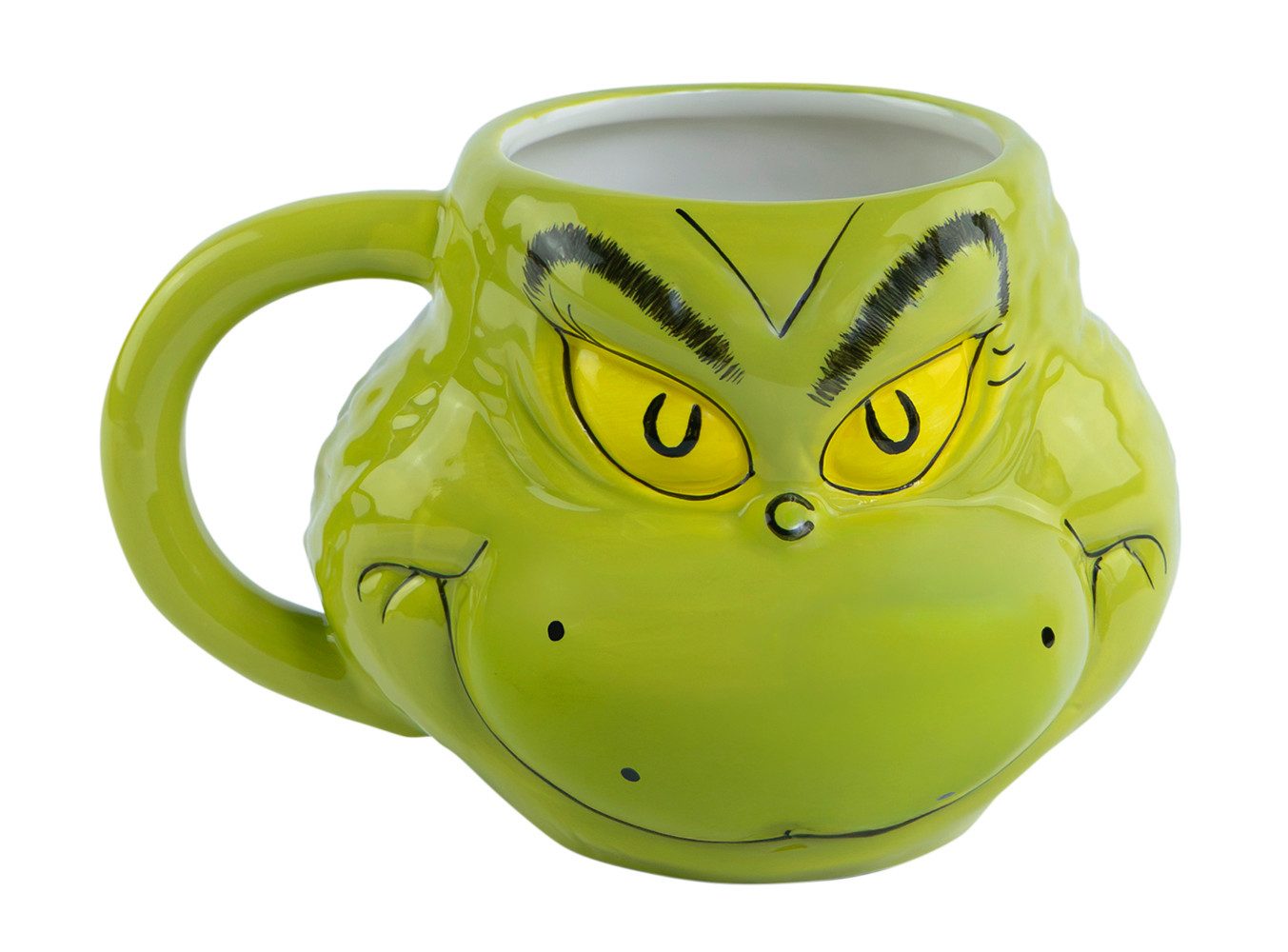Geda Labels GmbH Tasse Grinch 3D, 1-tlg., Keramik, Grün, 500ml, 3D Form