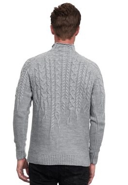 Rusty Neal Strickpullover mit modischen Zopfmustern