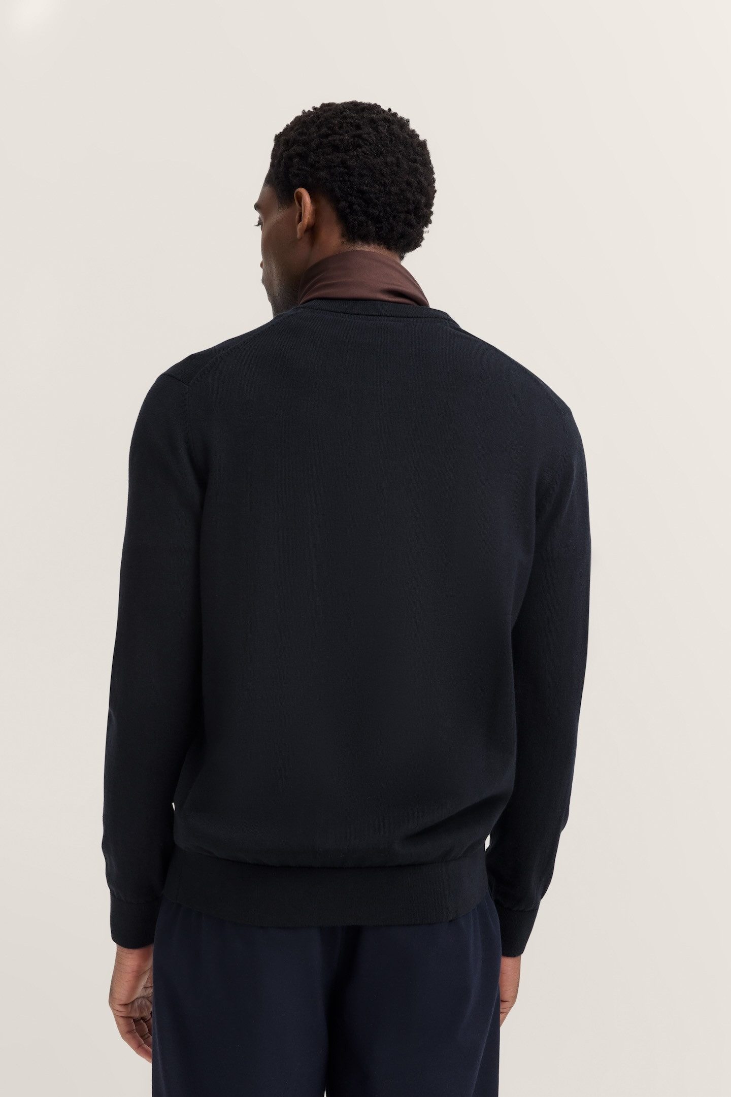 bugatti Cardigan Modern Fit mit V-Ausschnitt aus Baumwolle-Kaschmir