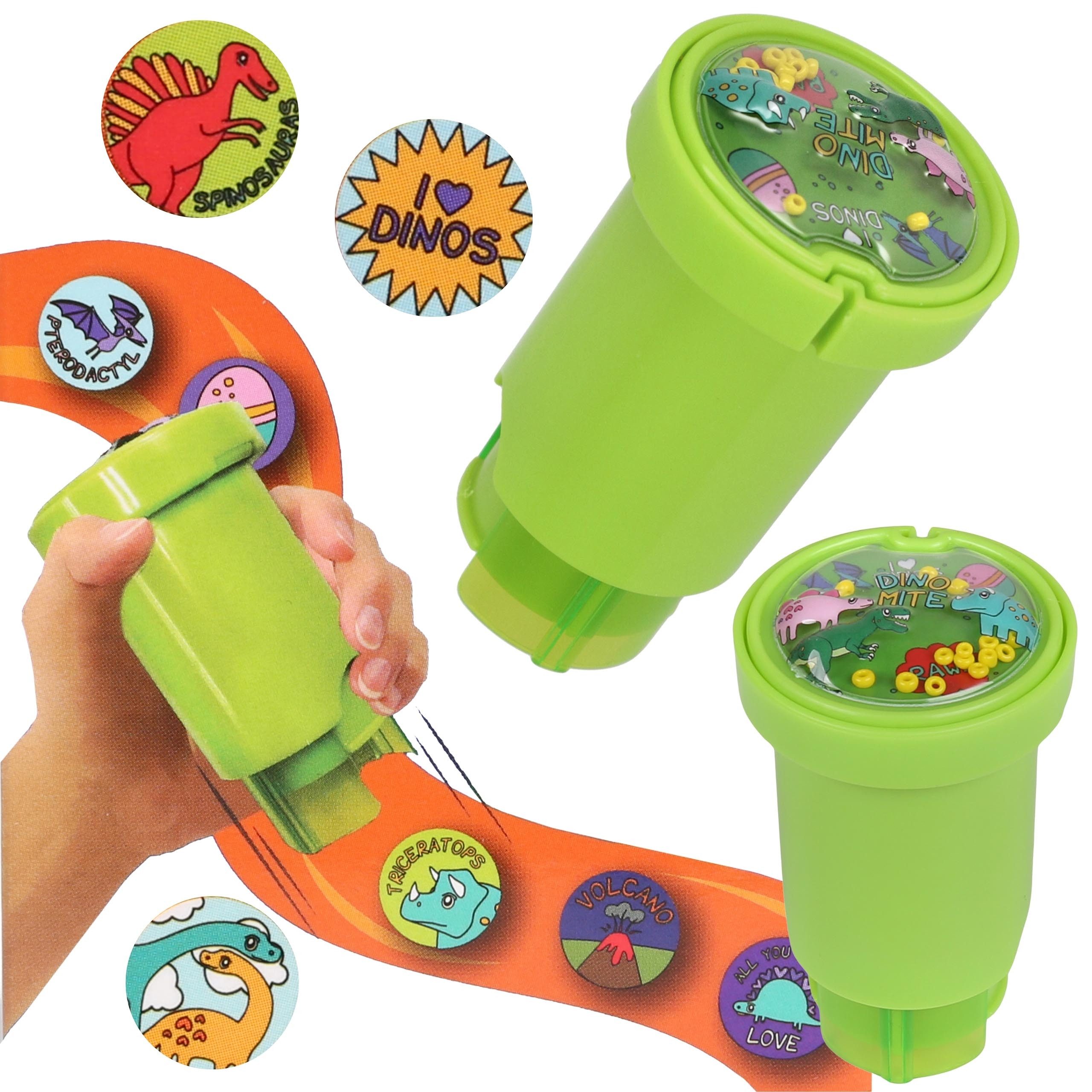 Sarcia.eu Stickerbuch DINOSAURIER MOTIVATION Stempel mit Aufklebern, für Jungen, 160 Stück