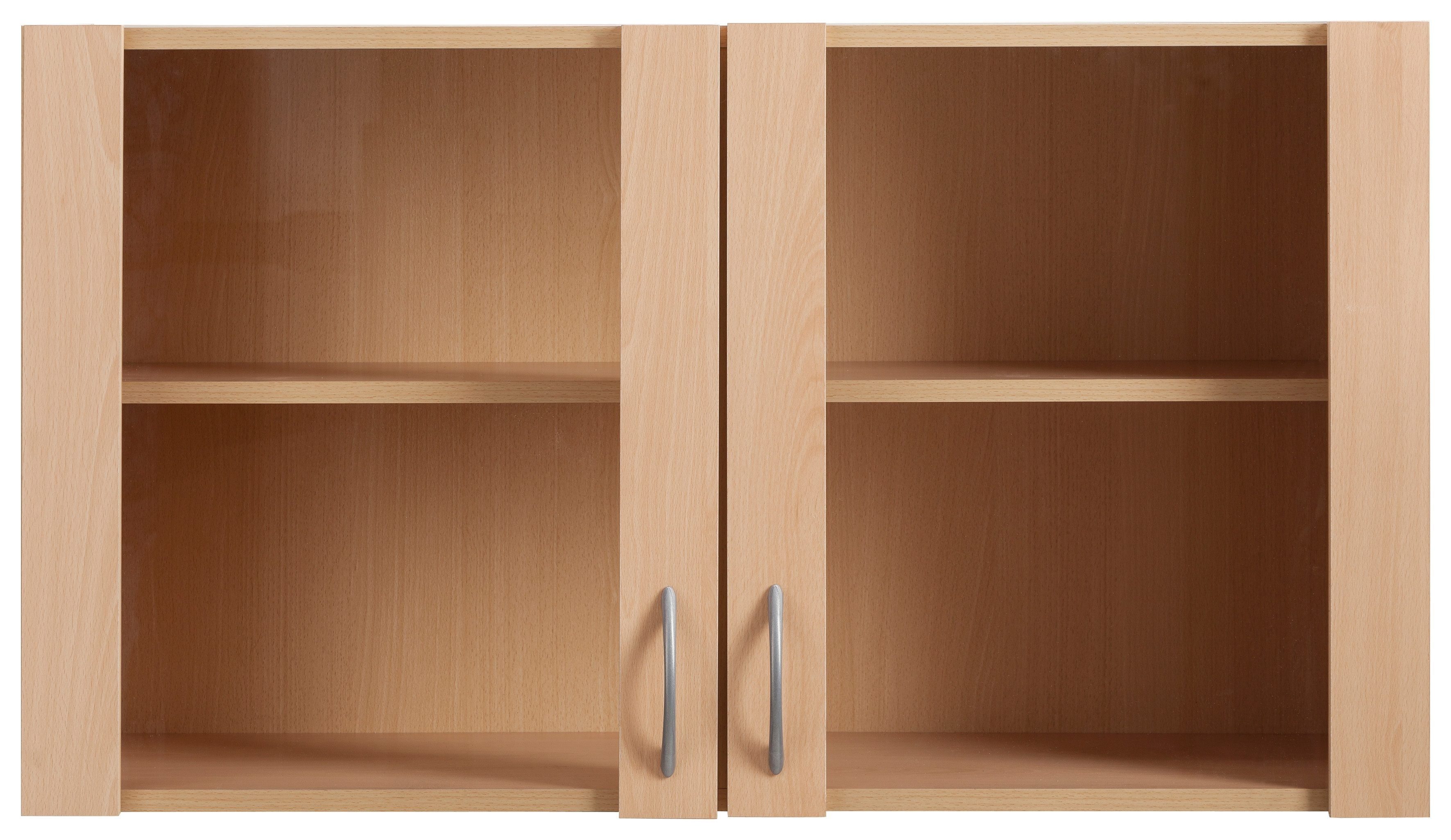 wiho Küchen Glashängeschrank Kiel Front mit Glaseinsatz