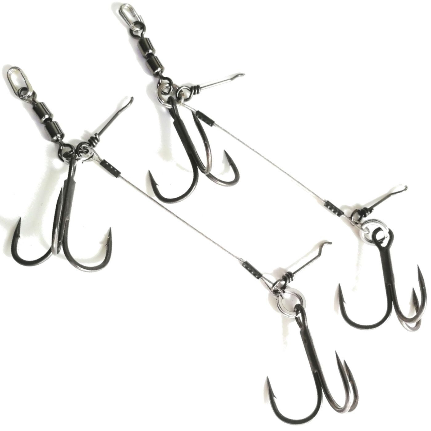 Kunstköder Pikecraft Double Swivel Stinger Rig L Gr. 1/0 - 2 Gummifischsysteme