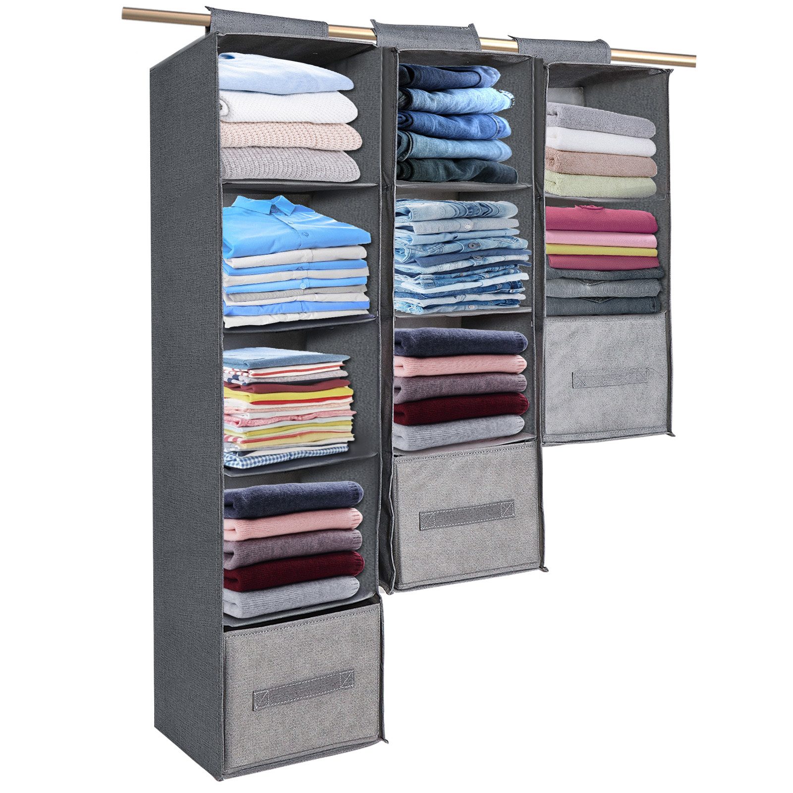 BTTO Hängeregal Hängeaufbewahrung Kleiderschrank Organizer,Hängender Stoffs günstig online kaufen