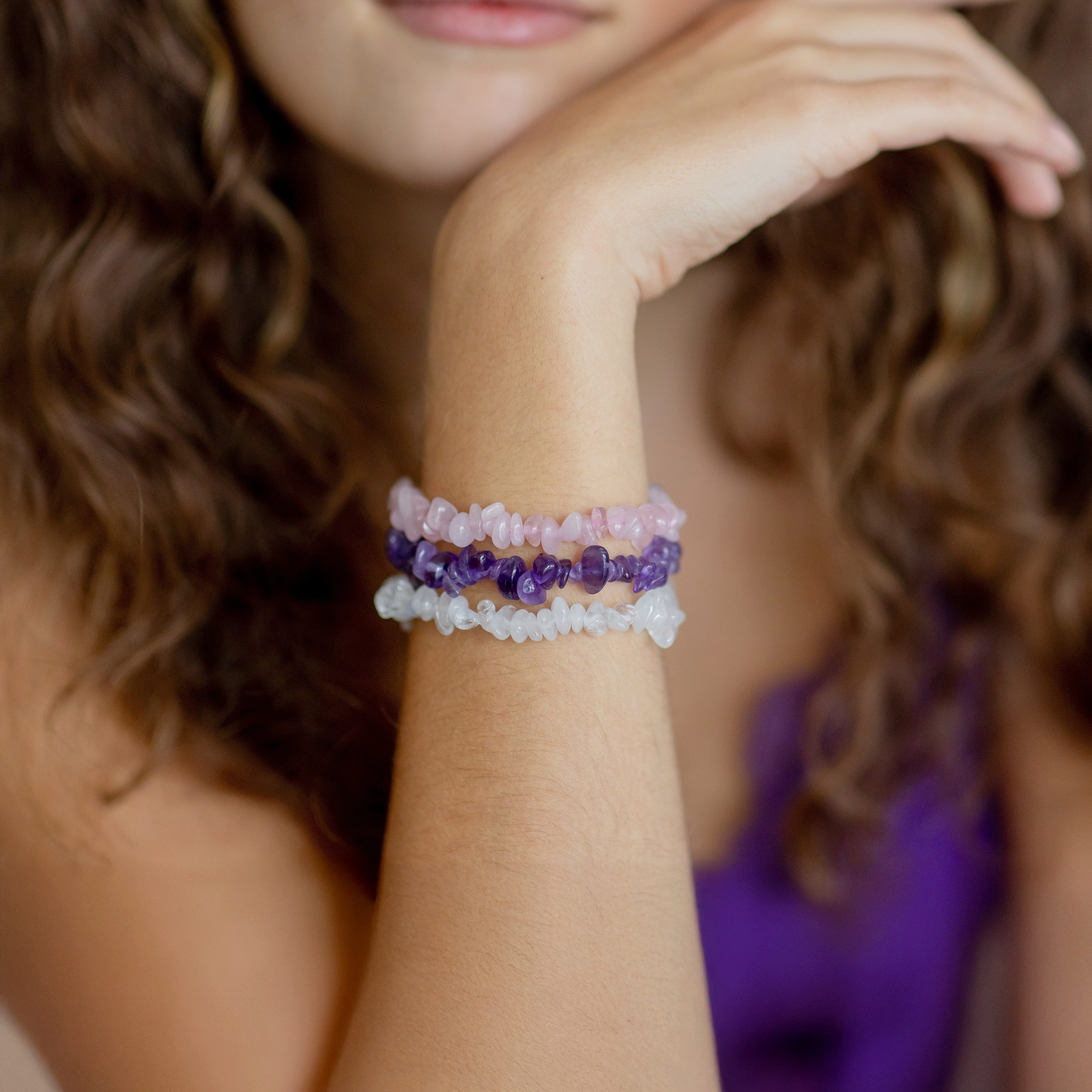 Lebensquelle Plus Armband Splitterarmband-Set I Dreiklang – Ruhe, Liebe & Klarheit – Bild 2 von 3