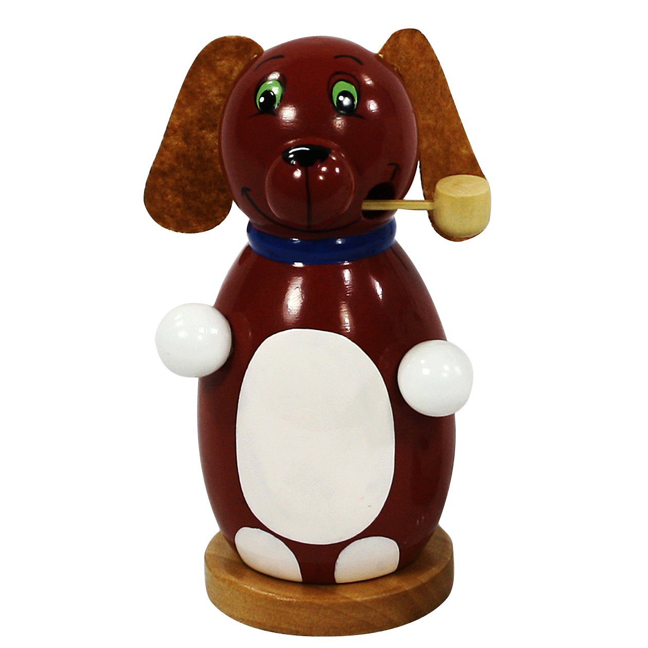Dekohelden24 Räuchermännchen Holz-Räuchermann Hund, in braun, ca. 13 cm, (1 günstig online kaufen