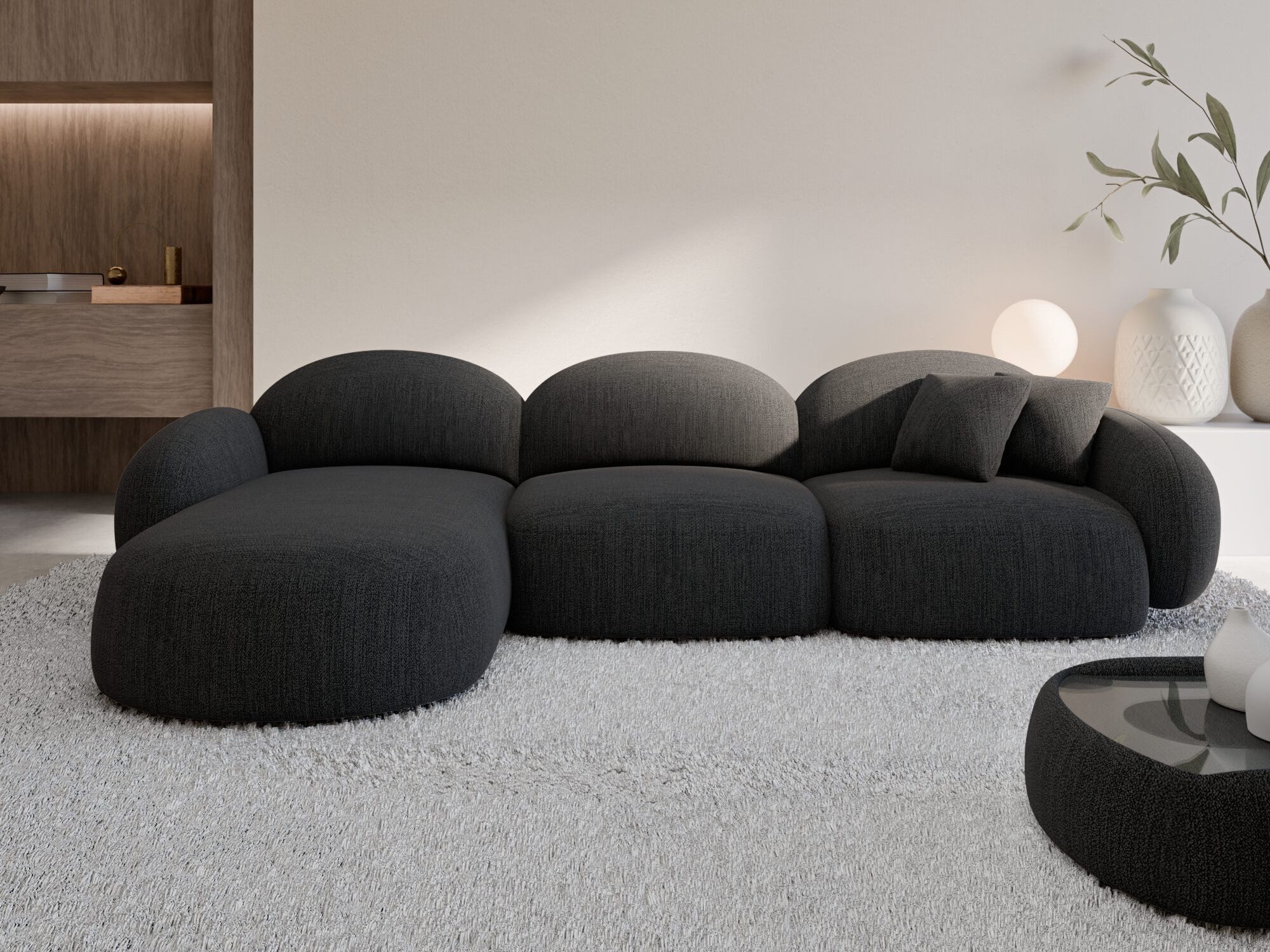 Sofa Dreams Ecksofa Polster Ecksofa Mirello L Form kurz, Ecksofa, L-Form, Zeitloser Look in L-Form, 2 Zierkissen inklusive