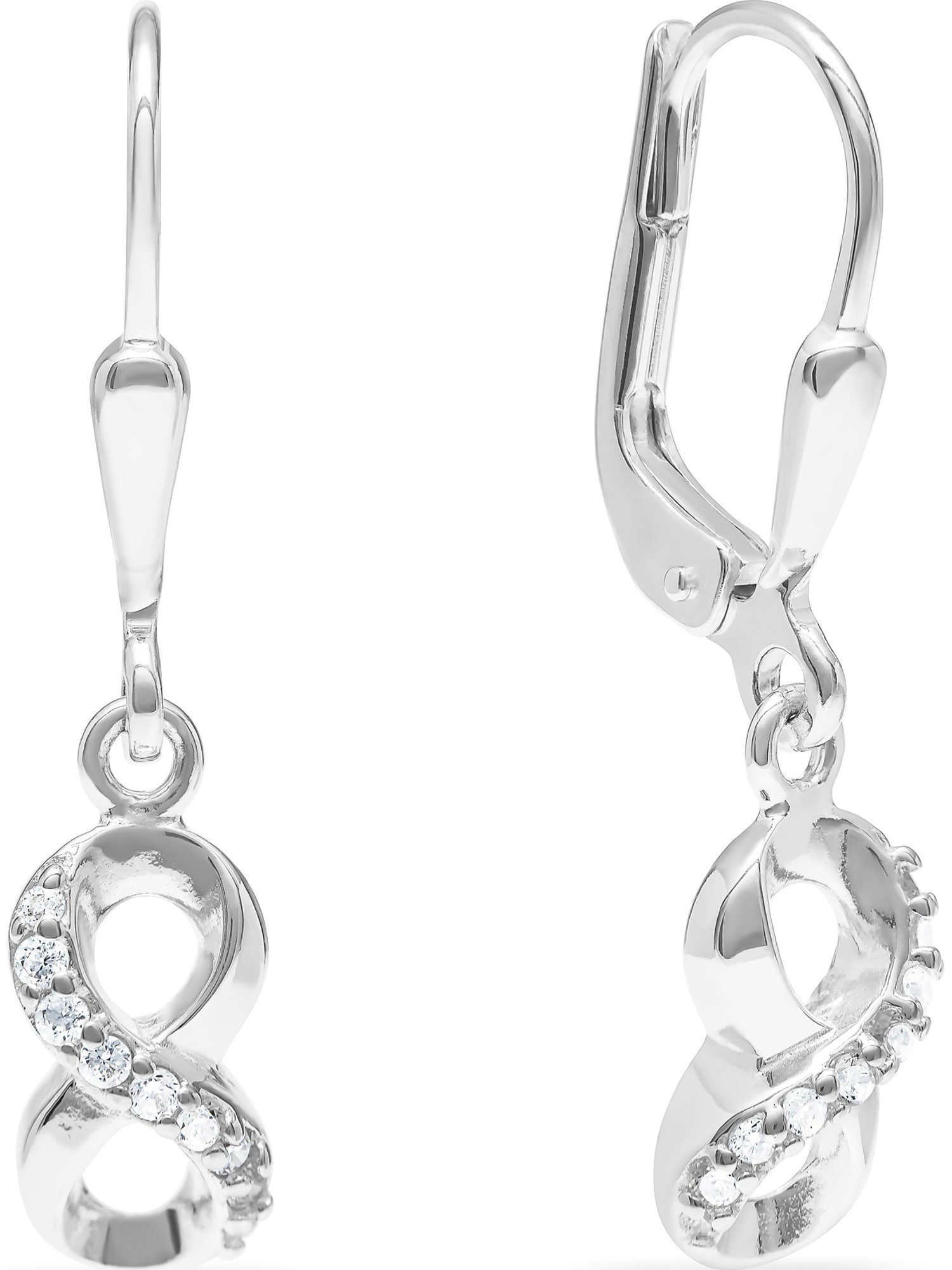 FAVS Paar Серьги FAVS Damen-Ohrhänger 925er Silber 18 Zirkonia