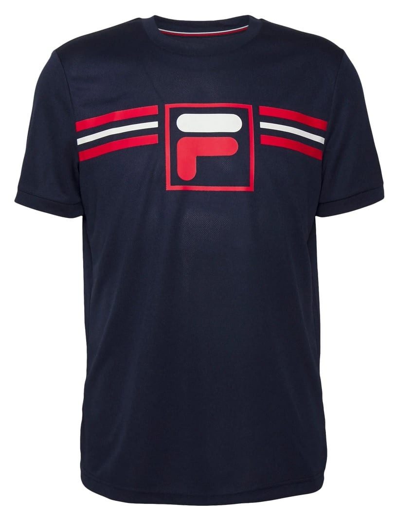 Fila T-Shirt Oscar (angenehmes Tragegefühl) navyblau Herren