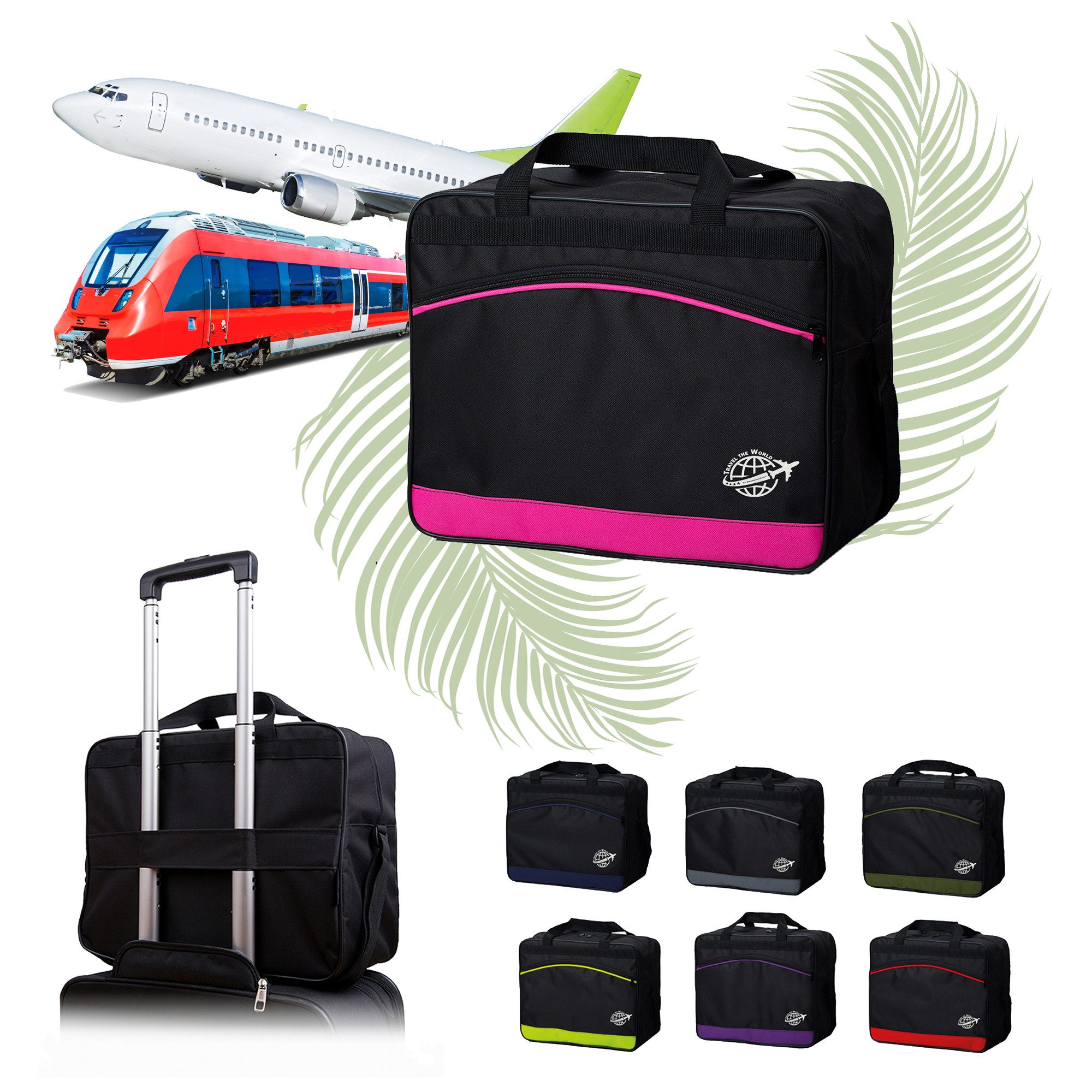 BambiniWelt by Rafael K. Reisetasche Handgepäck Boardgepäck Bordcase 40x20x25 40x30x20 Ryanair Wizzair (M1), wasserabweisend
