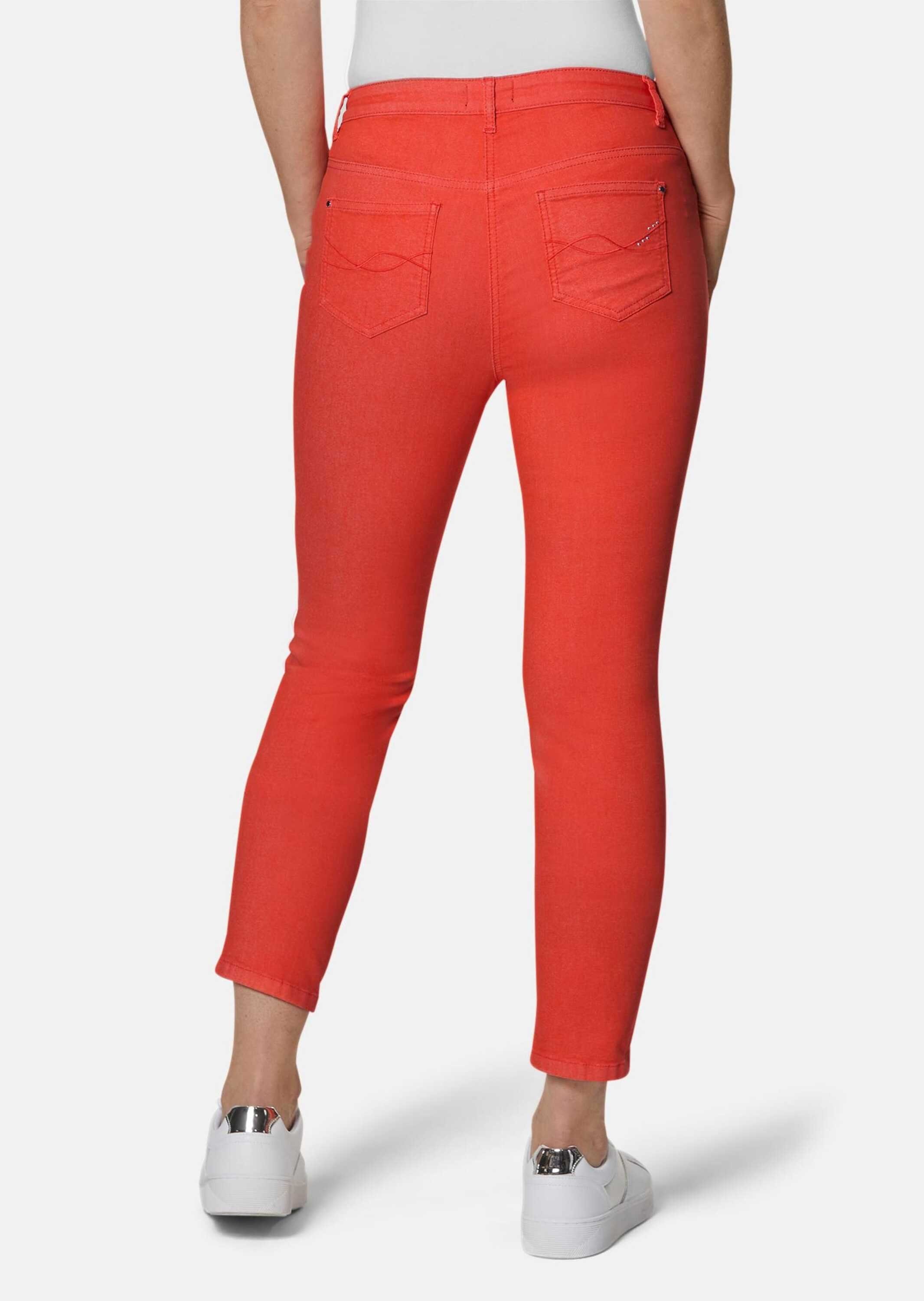 GOLDNER 7/8-Caprijeans Kurzgröße: Schmale Stretchhose BELLA Sommerliche, komfortable Skinny Fit Damenjeans