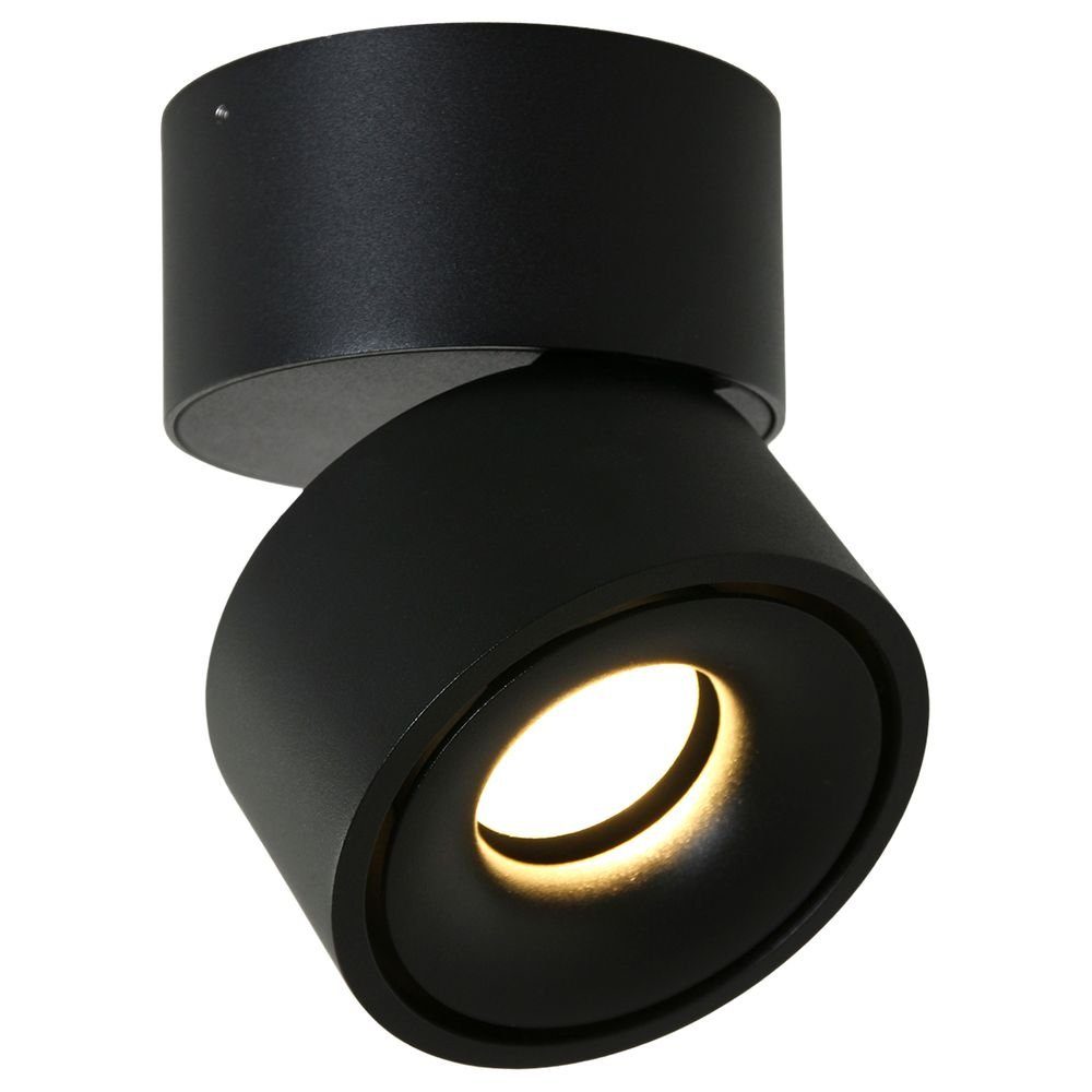 click-licht LED Deckenstrahler LED Spot Fez Black in Schwarz 8W 600lm, keine Angabe, Leuchtmittel enthalten: Ja, fest verbaut, LED, warmweiss, Deckenstrahler, Deckenspot, Aufbaustrahler