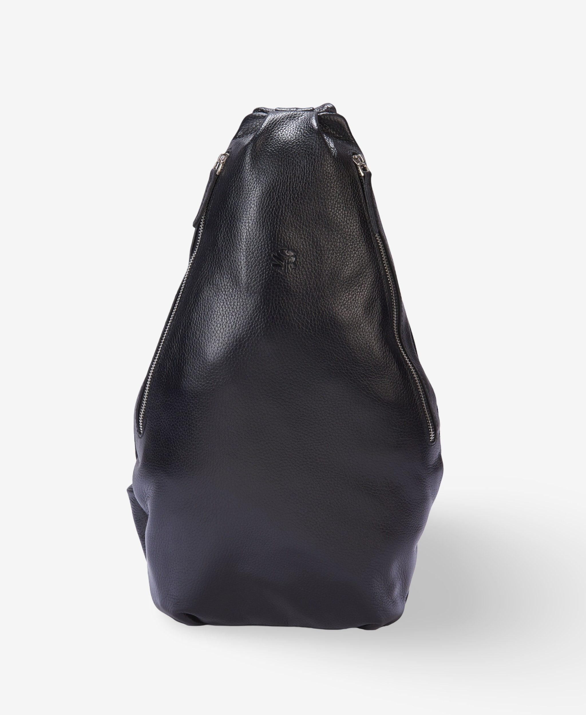 Handtasche Urban Professional Schwarzer Leder-Sling-Rucksack für Herren
