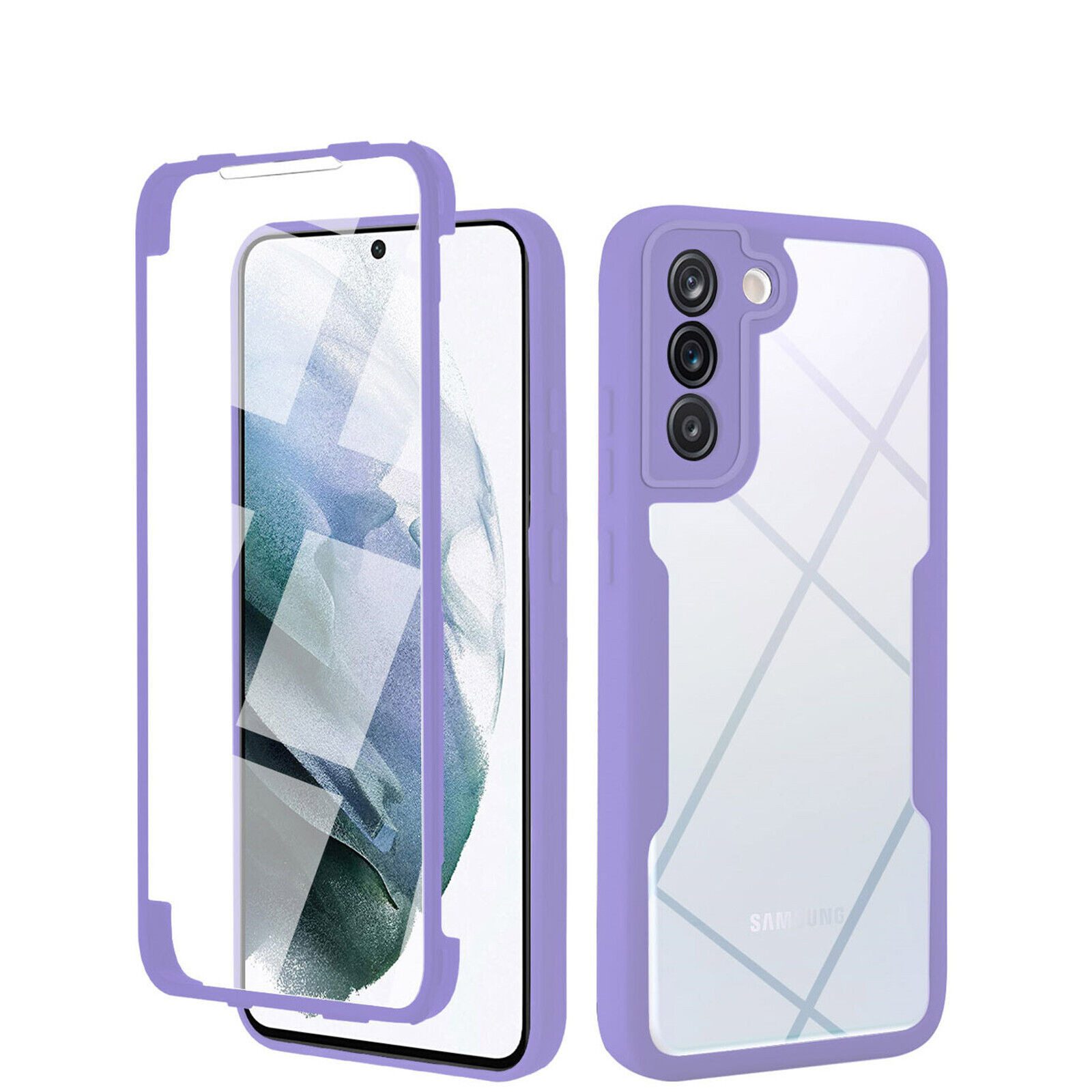 betterfon Handyhülle für Samsung Galaxy S22 2-teiliges 360° TPU Schutzcase, 2-teiliges 360 Grad Case mit Rundumschutz und Displayschutz