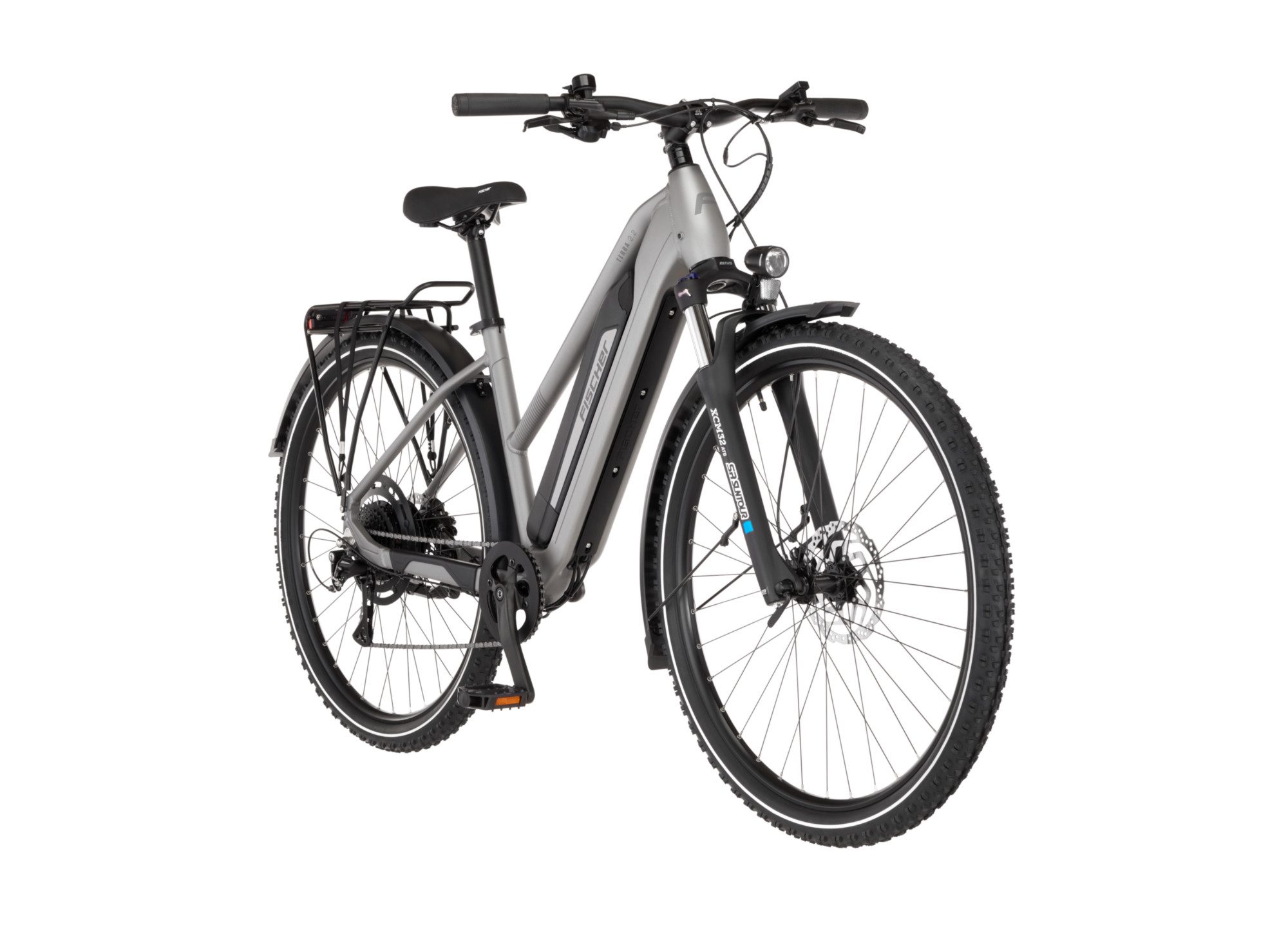 FISCHER Fahrrad E-Bike ATB TERRA 2.2 459, 8 Gang Shimano ACERA Schaltwerk, Heckmotor, 459 Wh, (mit Akku-Ladegerät, mit Werkzeug), Pedelec, Elektrofahrrad für Damen und Herren