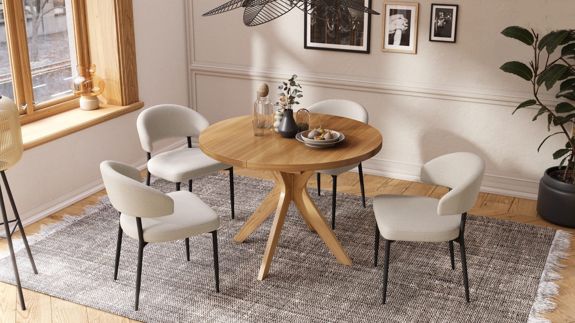 designimpex Esstisch Design Esstisch Renzo ausziehbar günstig online kaufen