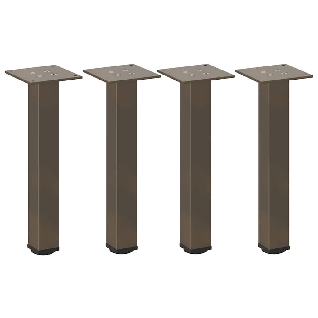 vidaXL Tischbein Couchtischbeine 4 Stk. Naturstahl günstig online kaufen