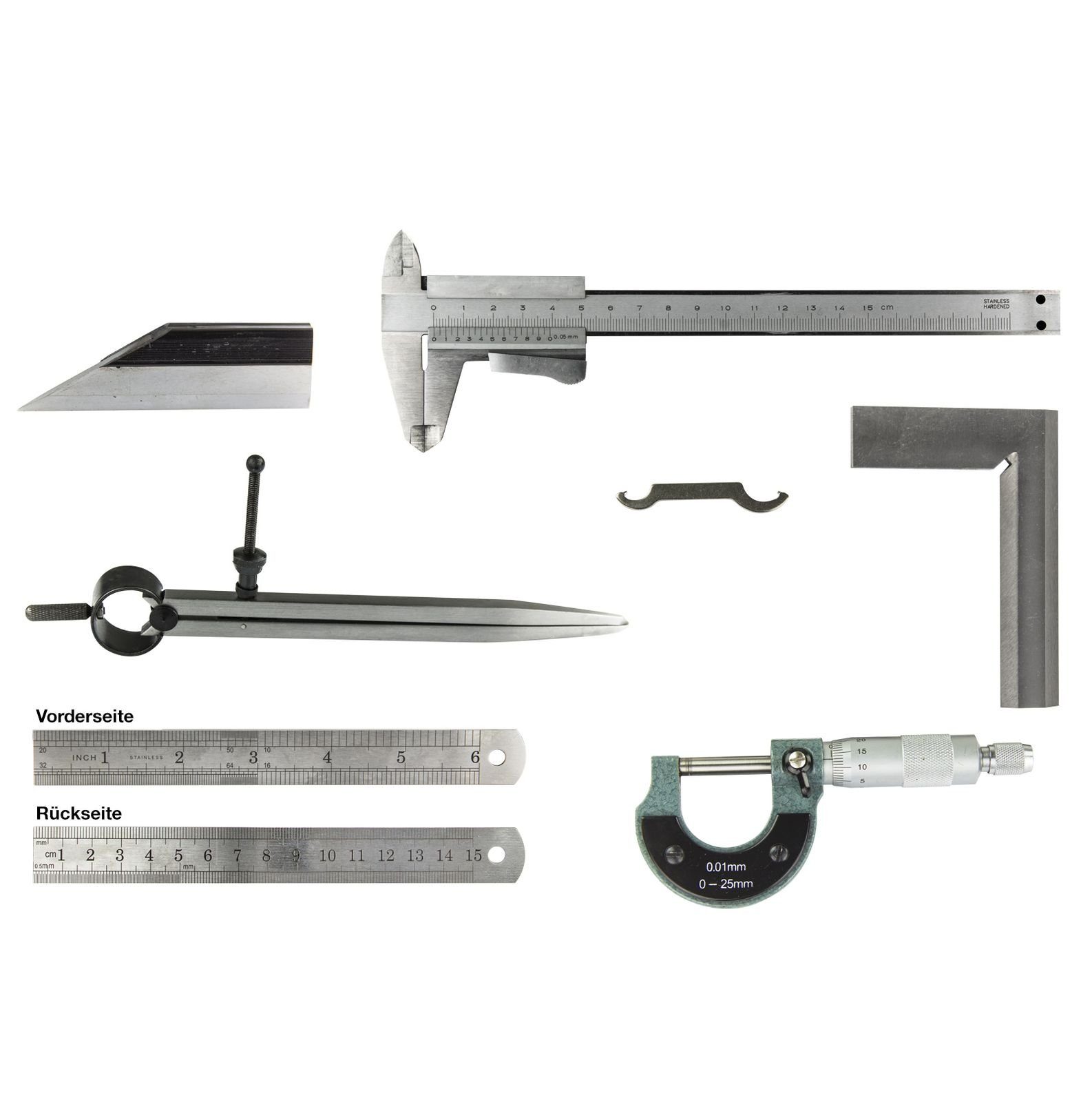 DEMA Werkzeugset 6 teiliges Messwerkzeug - Set