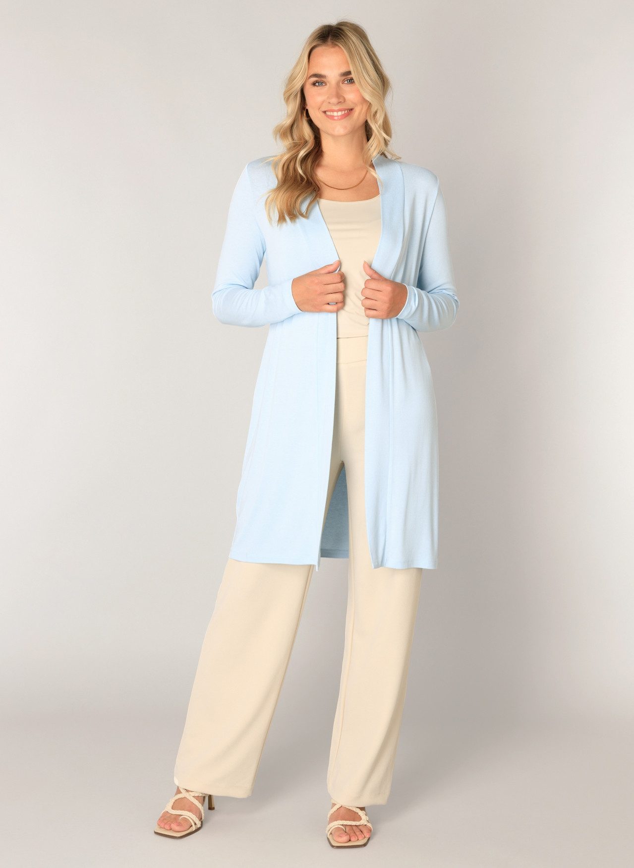 Base Level Longstrickjacke Yayla Long ohne Verschluss günstig online kaufen