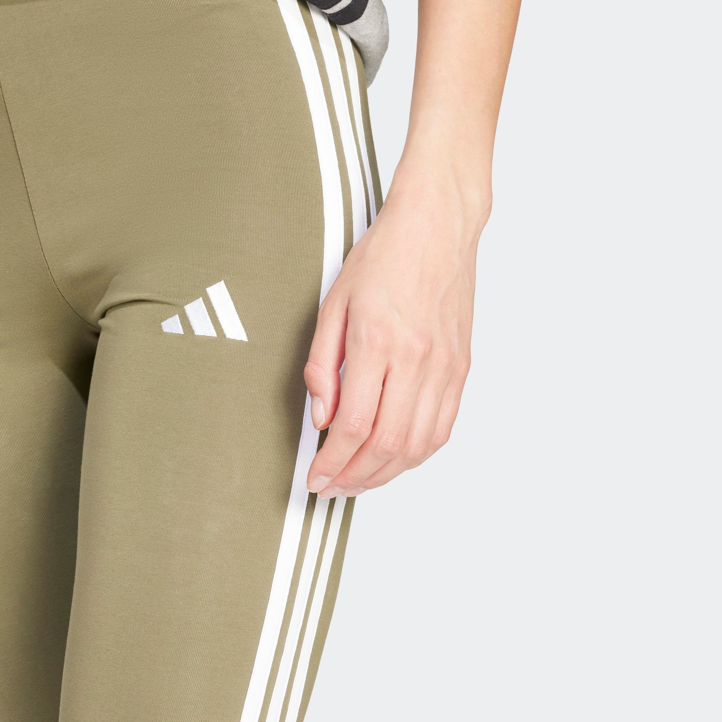 adidas Sportswear Trainingstights ESSENTIALS 3-STREIFEN COTTON sportlicher Look mit 3-Streifen, aus Baumwolle und Elasthan