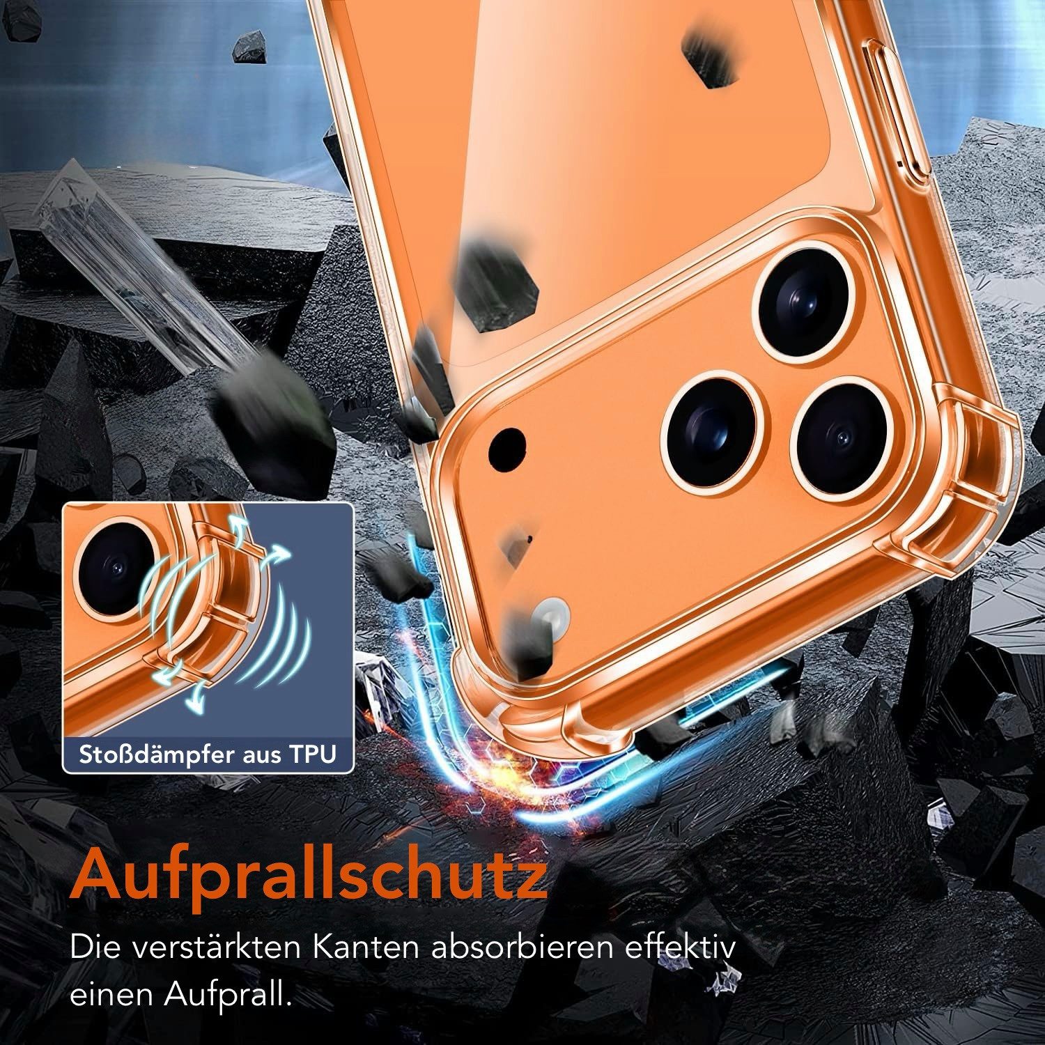 AVANA Handyhülle für iPhone 17 / Pro / Air / Pro Max Hülle Schutzhülle Klar Bumper, Case, Cover, Durchsichtig, Transparent