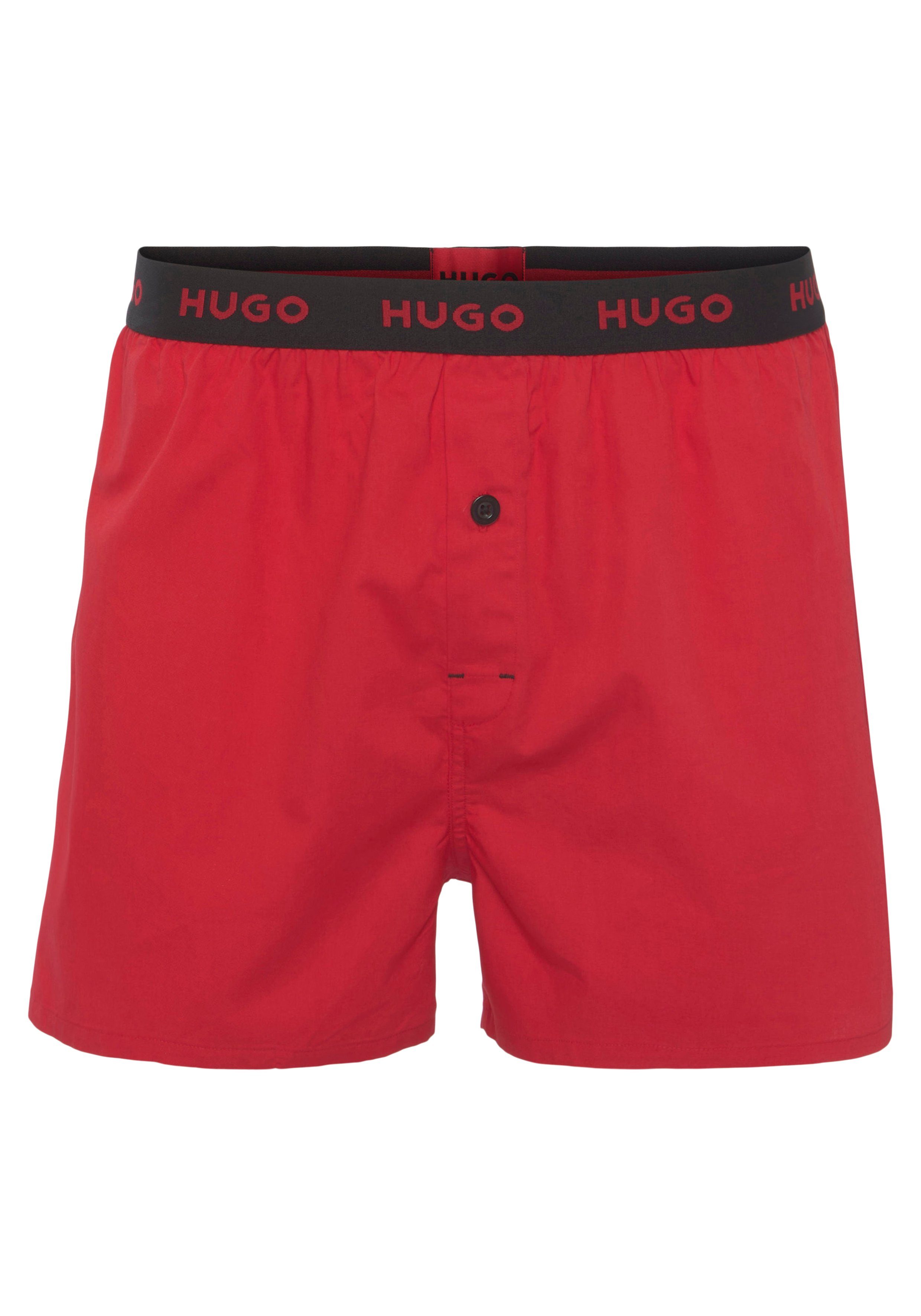 HUGO Boxershorts WOVEN BOXER TRIPLET (Packung, Black 003 3er)