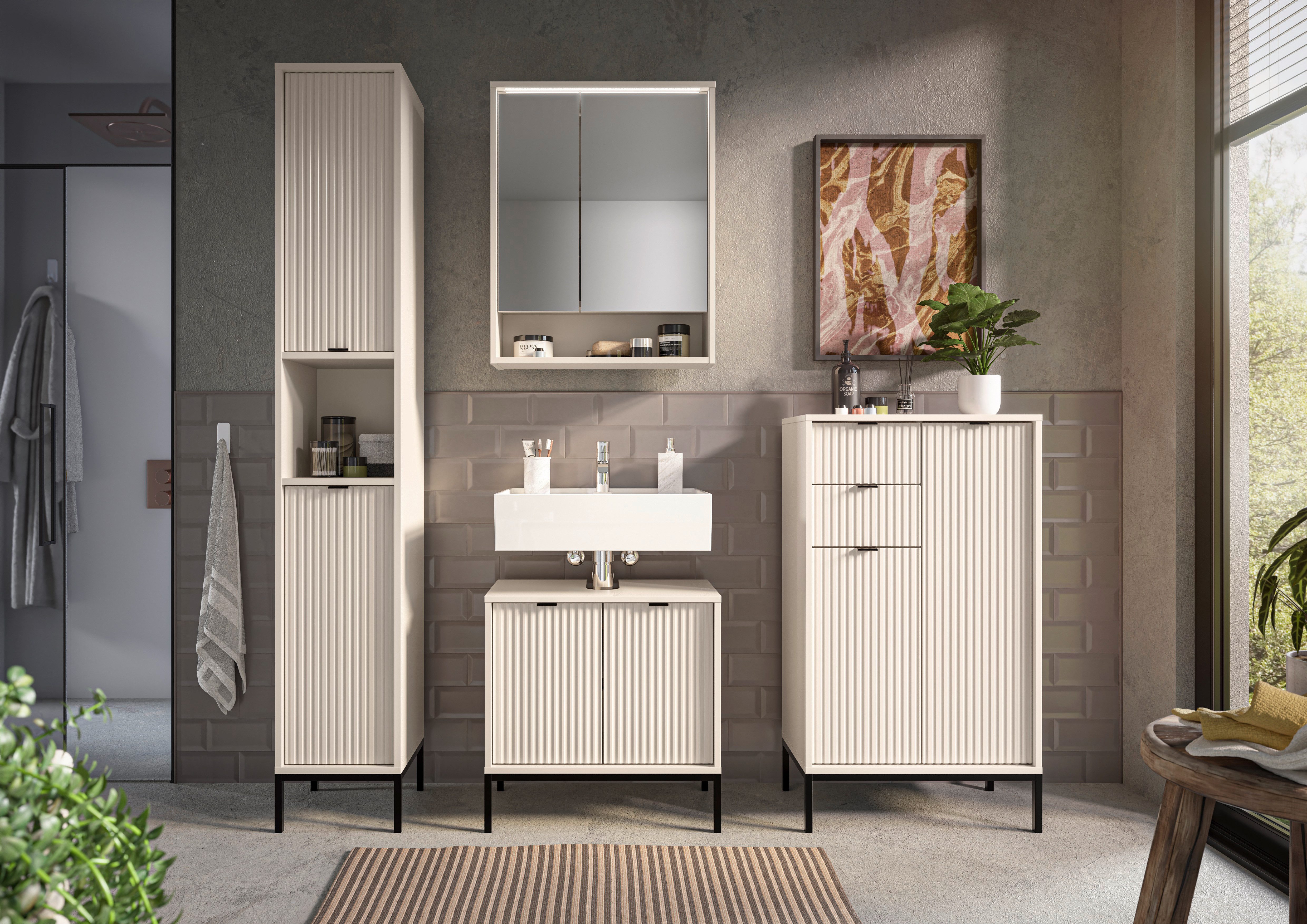 BASIC by Balculina Waschbeckenunterschrank Lucera Waschbeckenunterschrank, günstig online kaufen