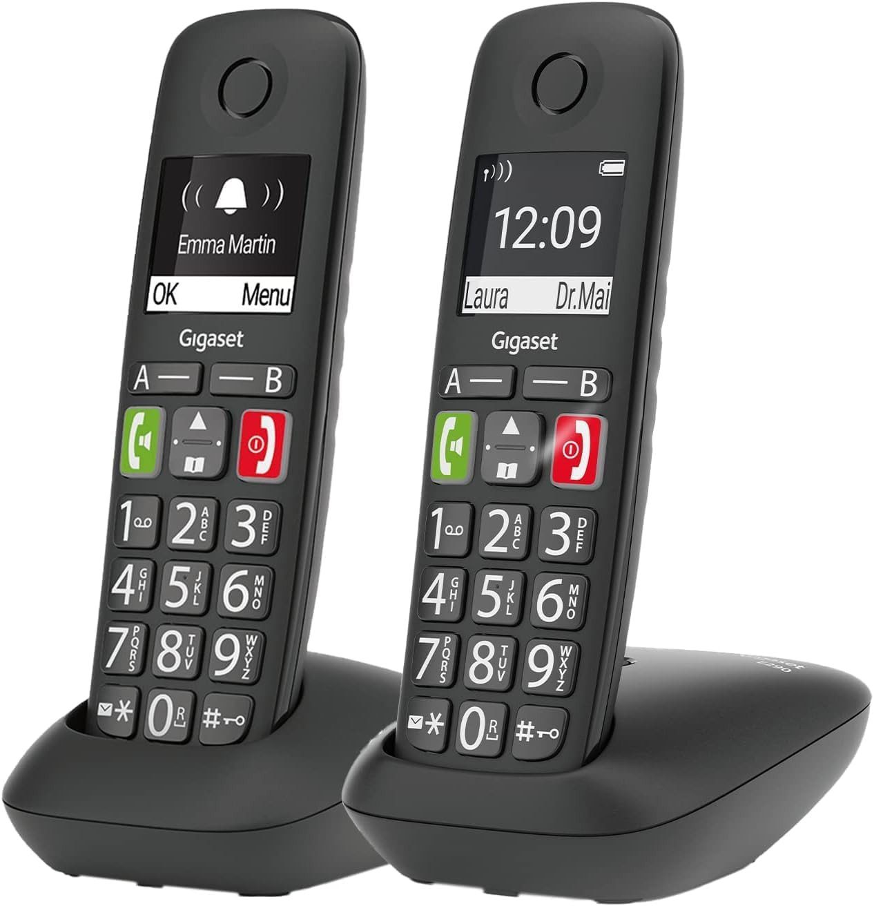 Gigaset E290 Duo Schnurloses DECT-Telefon (Mobilteile: 2)