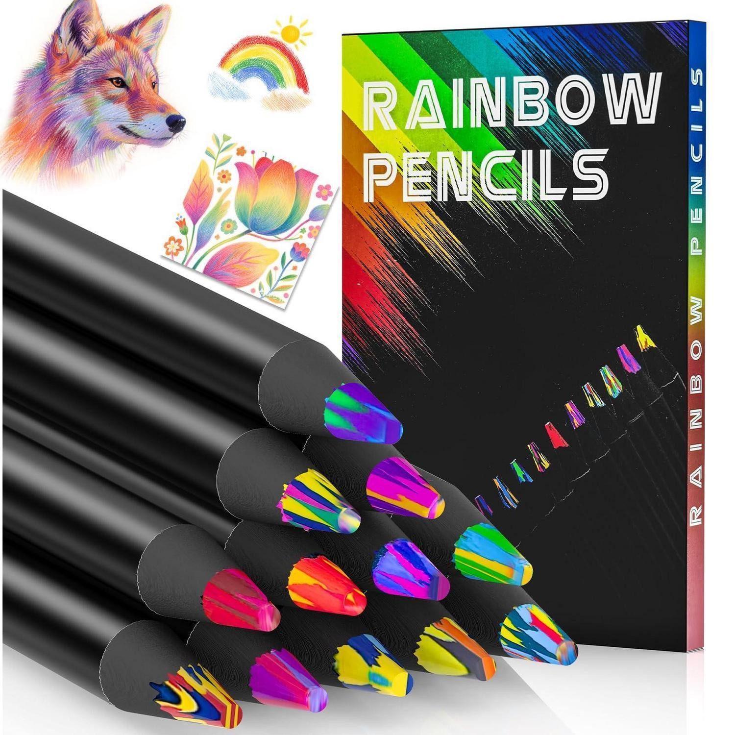 LuxusKollektion Buntstift Regenbogenstifte Jumbo 12 Farben Buntstift