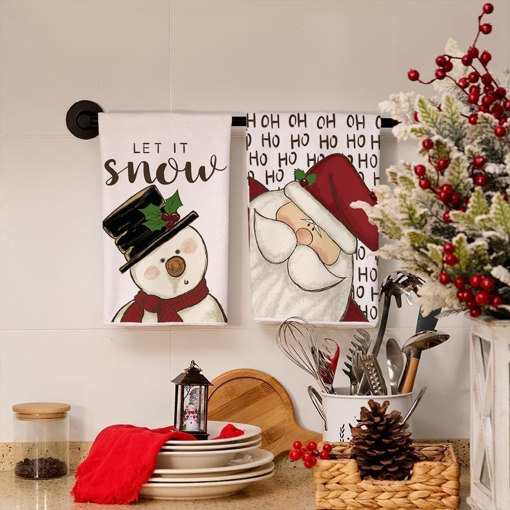 FOUORTUNATE-BEE Tischläufer Weihnachtsdeko Innen, Geschirrtücher 2er, günstig online kaufen