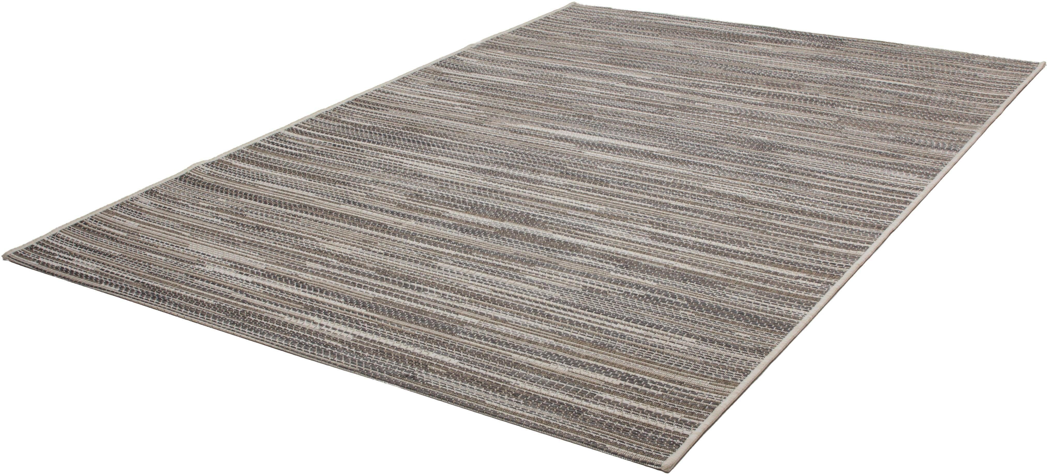 Teppich Perugia 1020, calo-deluxe, rechteckig, Höhe: 7 mm, In- und Outdoor geeignet, Wohnzimmer beige