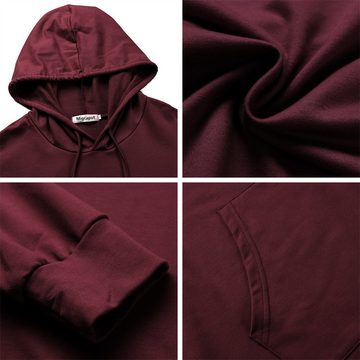 AFAZ New Trading UG Sommerkleid Damen Hoodie Langarm Sweatshirts mit Kapuze Kapuzenpullover Lang Kleid Sweatkleid Casual Minikleid mit