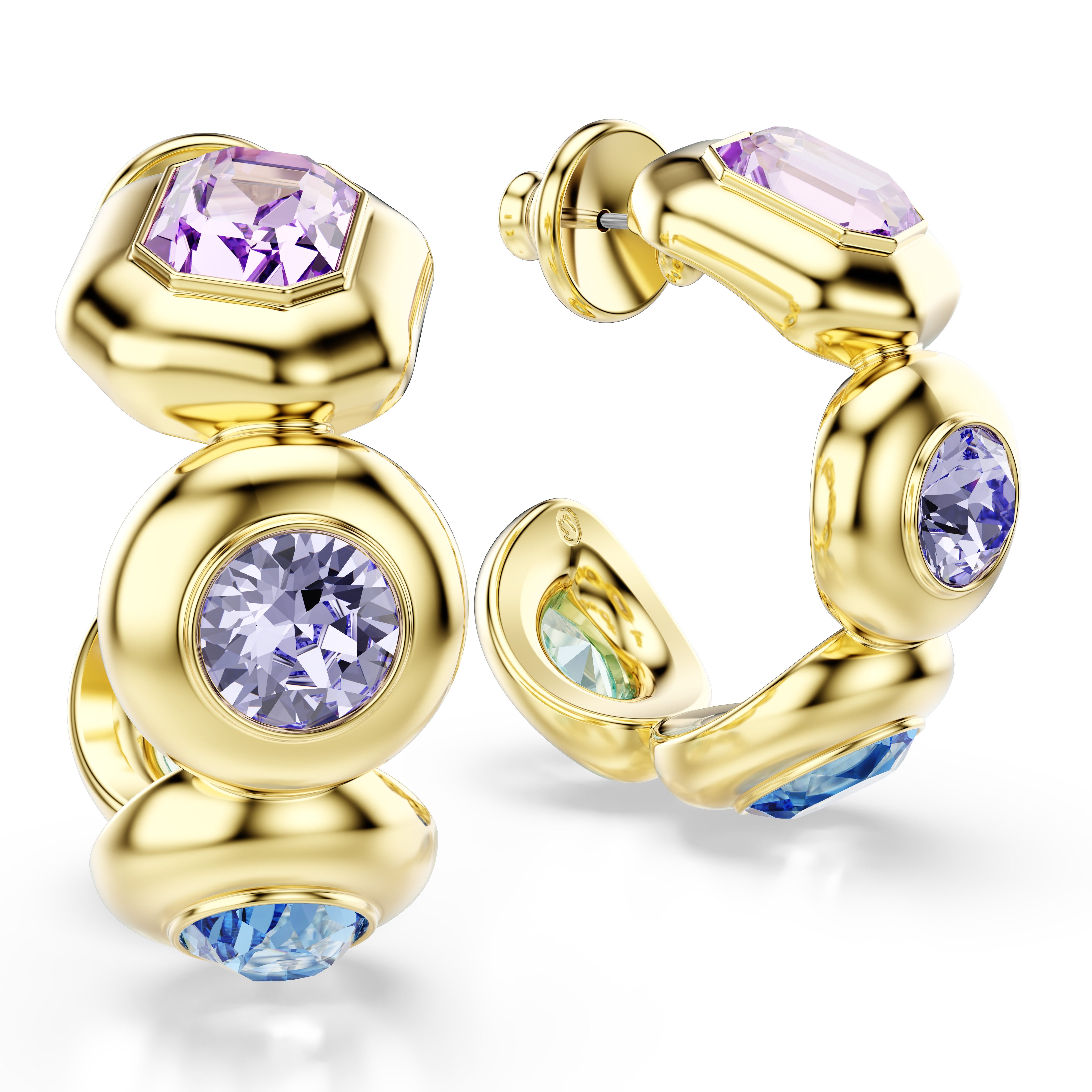 Swarovski Paar Creolen Schmuck Geschenk Gema Ohrringe, mit Swarovski® Kristall