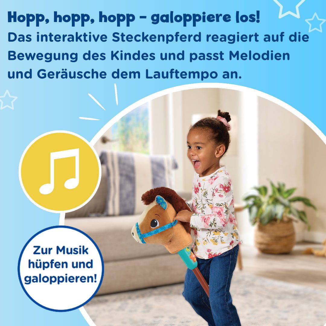 Vtech® Steckenpferd Vtech Baby, Galoppier-mit-mir-Pferdchen, mit Soundeffekten