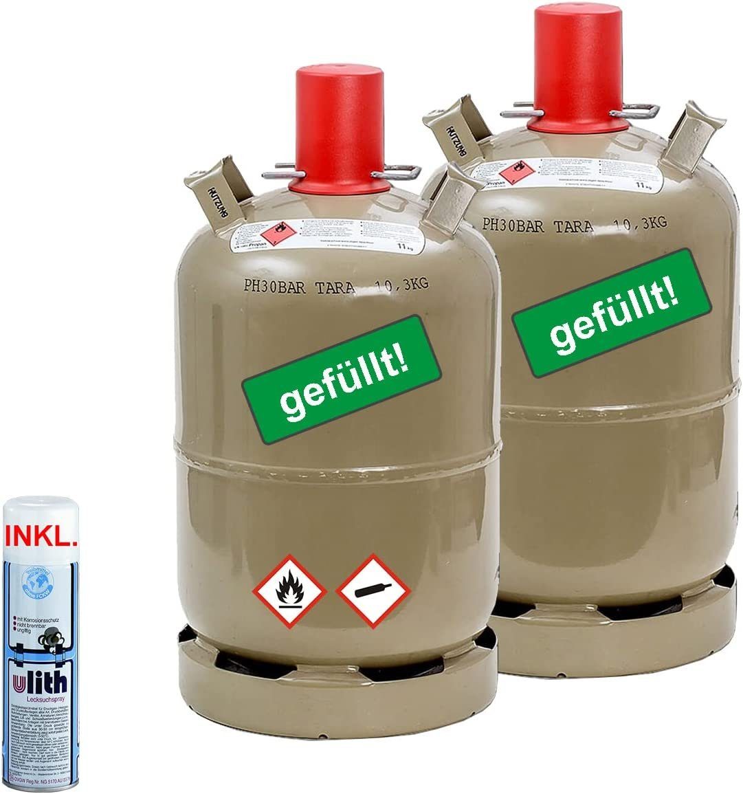 Wieviel Liter Gas Passen In Eine 11 Kg Flasche BlueCraft Gas, 11 kg, Propan Gas-Flasche gefüllt Eigentumsflasche Inkl