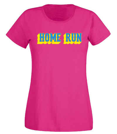 G-graphics T-Shirt Damen T-Shirt - Home Run mit trendigem Frontprint • Aufdruck auf der Vorderseite • Spruch / Sprüche / Print / Motiv • für jung & alt
