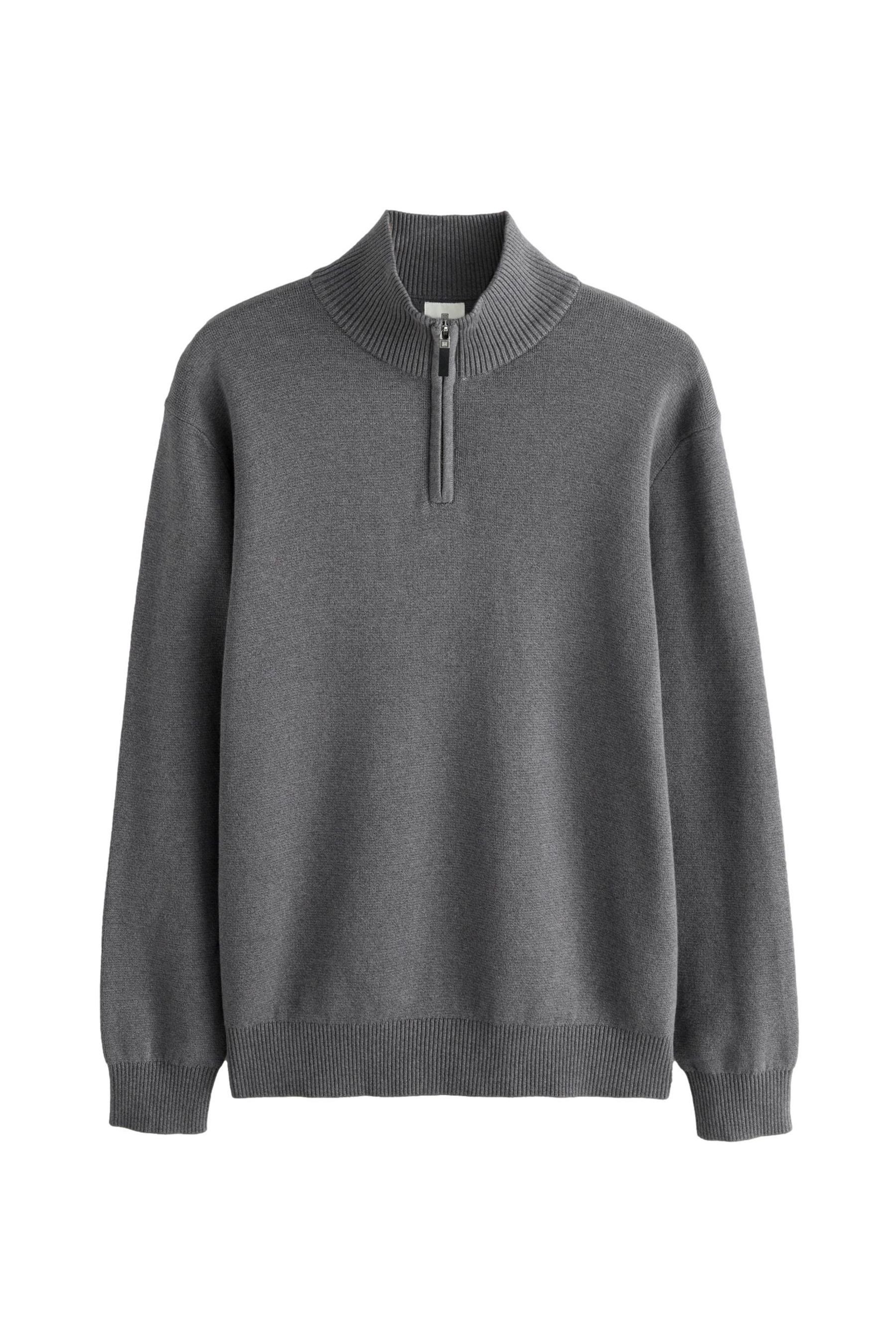 Strickpullover Regular Fit Premium Einfarbiger Troyer
