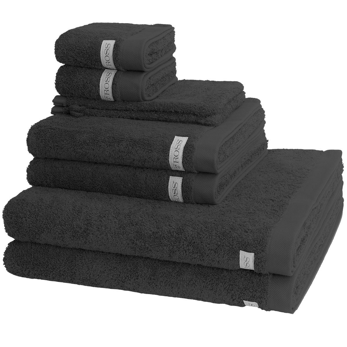ROSS Handtuch Set Sinfonie, Walkfrottee (Spar-Set, 8-St), 2 X Wasch- 2 X Gä günstig online kaufen