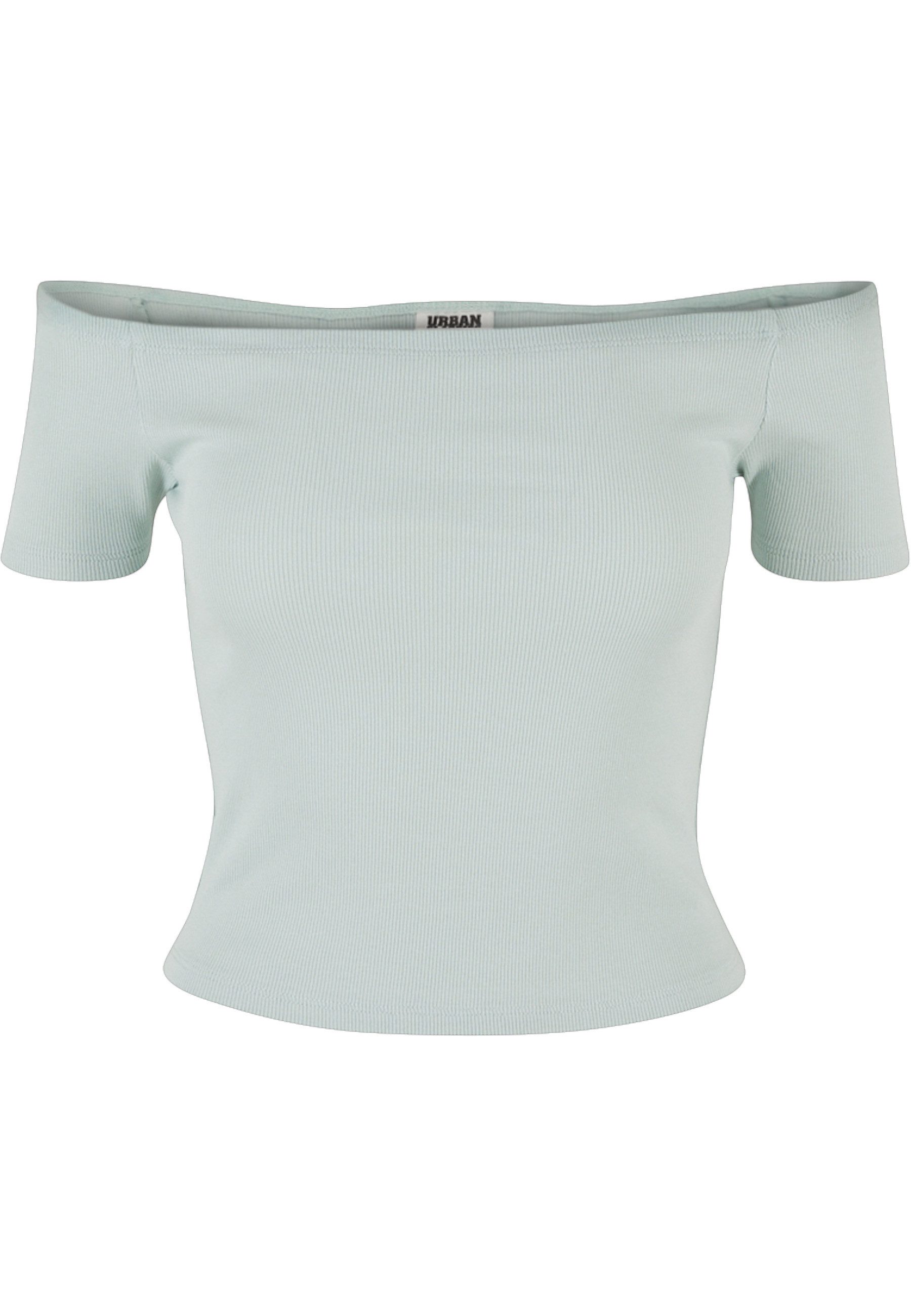URBAN CLASSICS T-Shirt Urban Classics Damen Ladies Organic Off Shoulder Rib Tee (1-tlg)