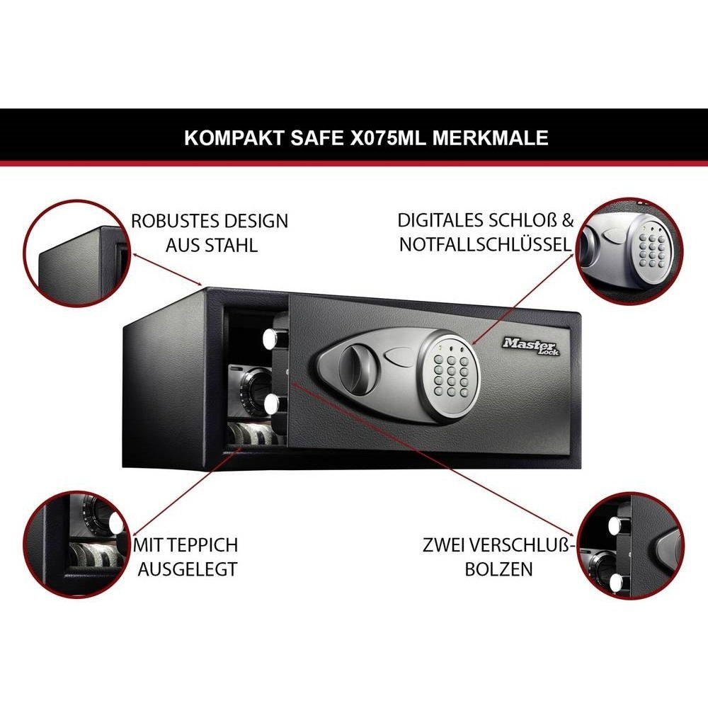 Master Lock Möbeltresor X075ML 22 L - Tresor - schwarz