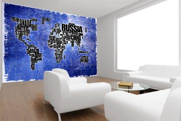 WandbilderXXL Fototapete Weltkarte 2, glatt, Weltkarte, Vliestapete, hochwertiger Digitaldruck, in verschiedenen Größen