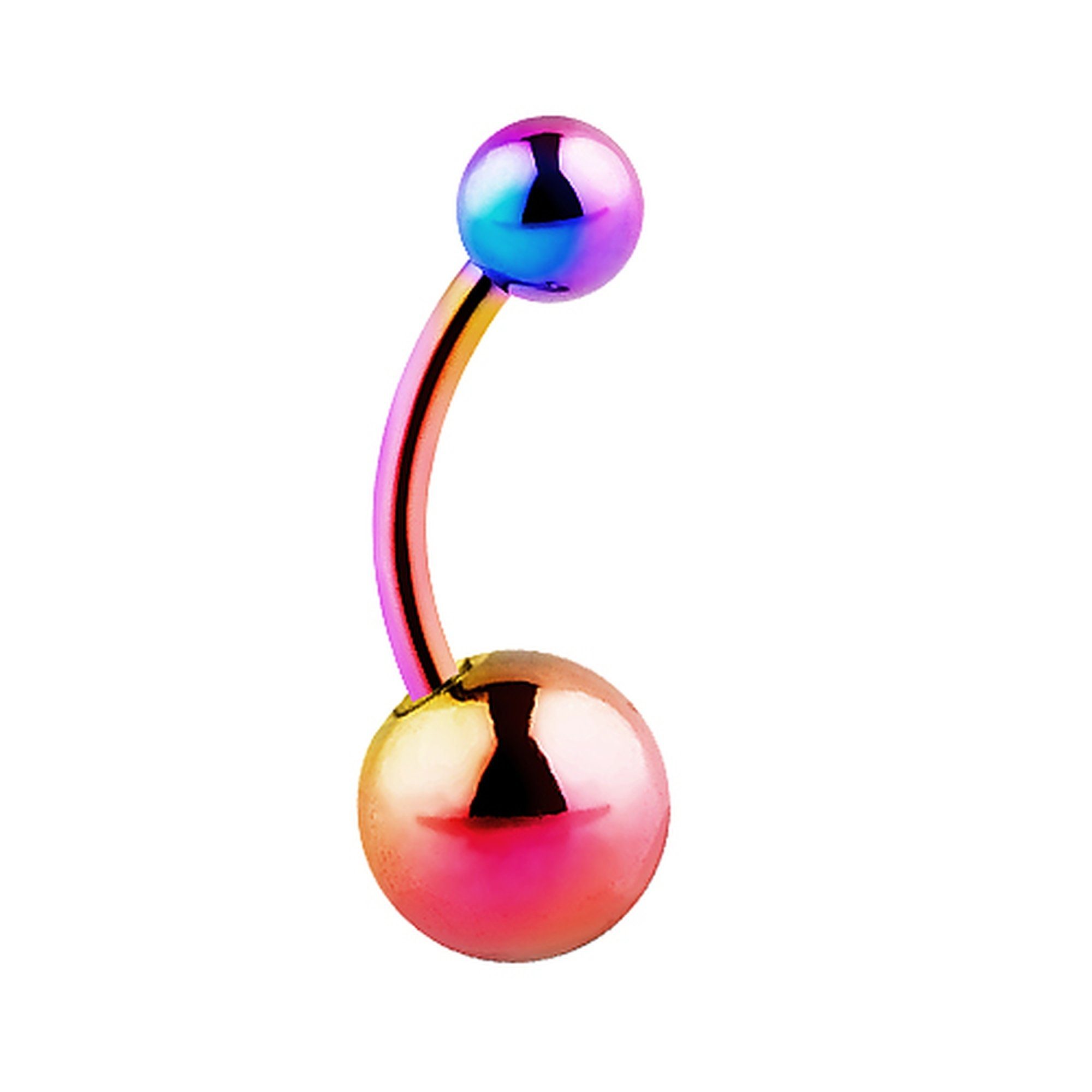 Bauchnabelpiercing Piercing Chirurgenstahl Zwei Kugeln