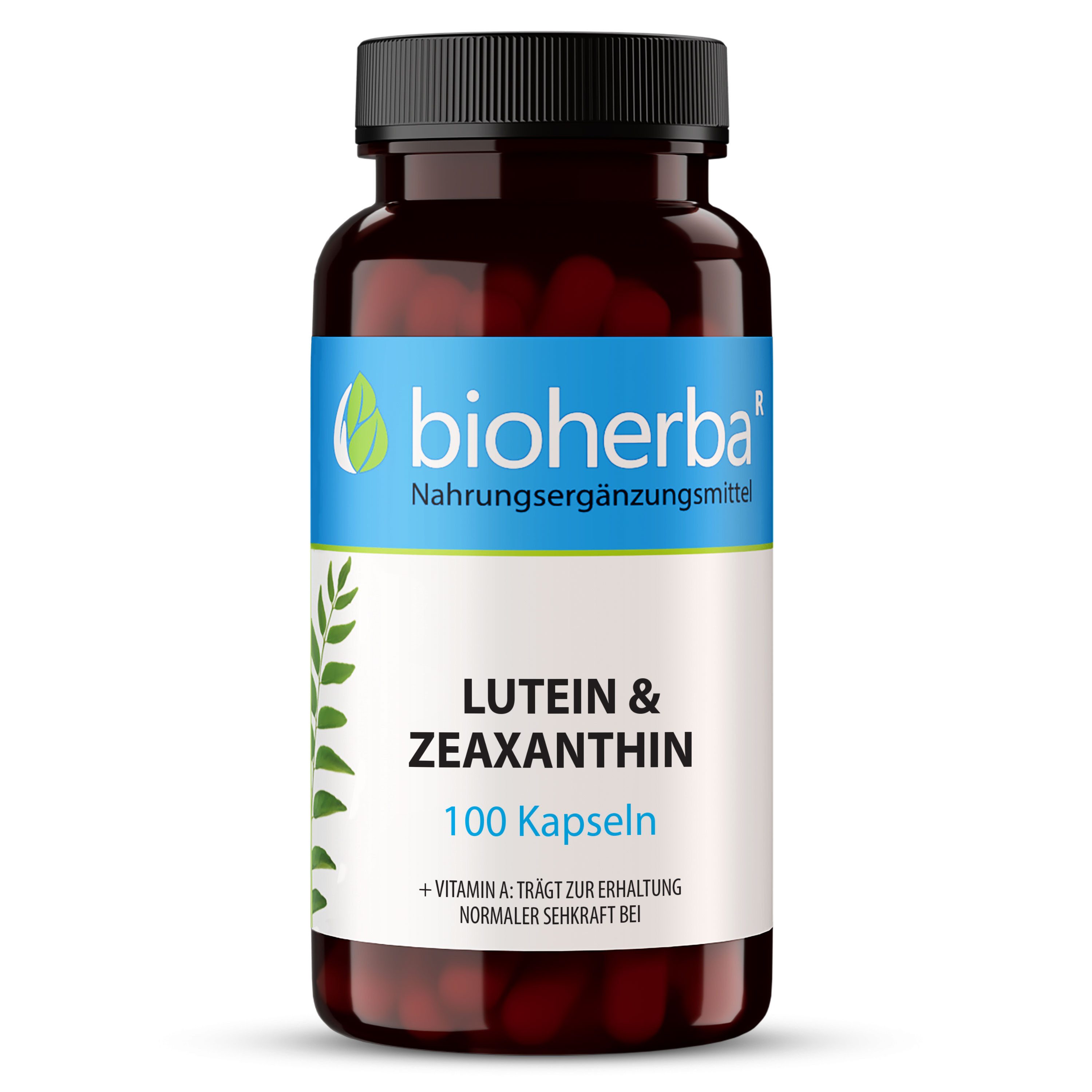 BIOHERBA R Bioherba Lutein und Zeaxanthin 100 Kapseln Nahrungsergänzungsmittel, 1 er