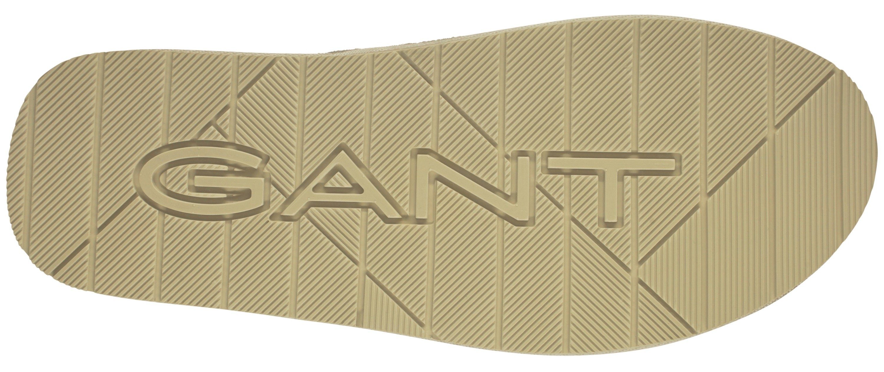 Pantoffel Gant PANTOFLI auffälliger Logostickerei mit